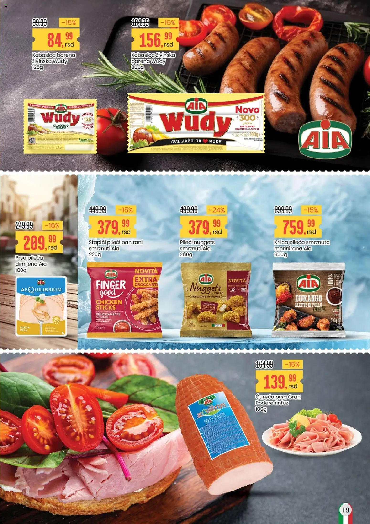 Aroma Market katalog - važi od 27.03.2026 | Strana: 19 | Proizvode: Kobasica