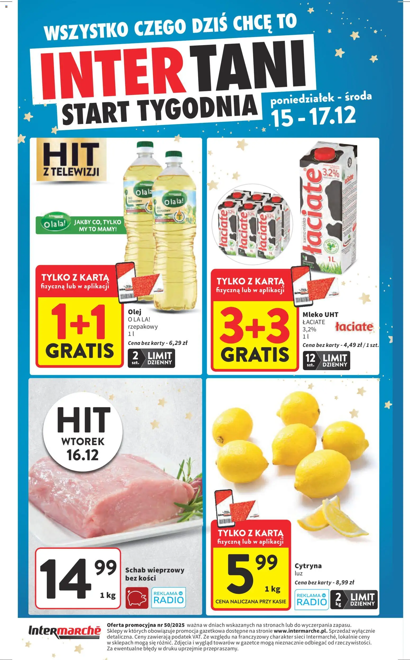 Intermarche Gazetka od 11.12.2025 | Strona: 59 | Produkty: Cytryna, Schab, Schab wieprzowy, Mleko