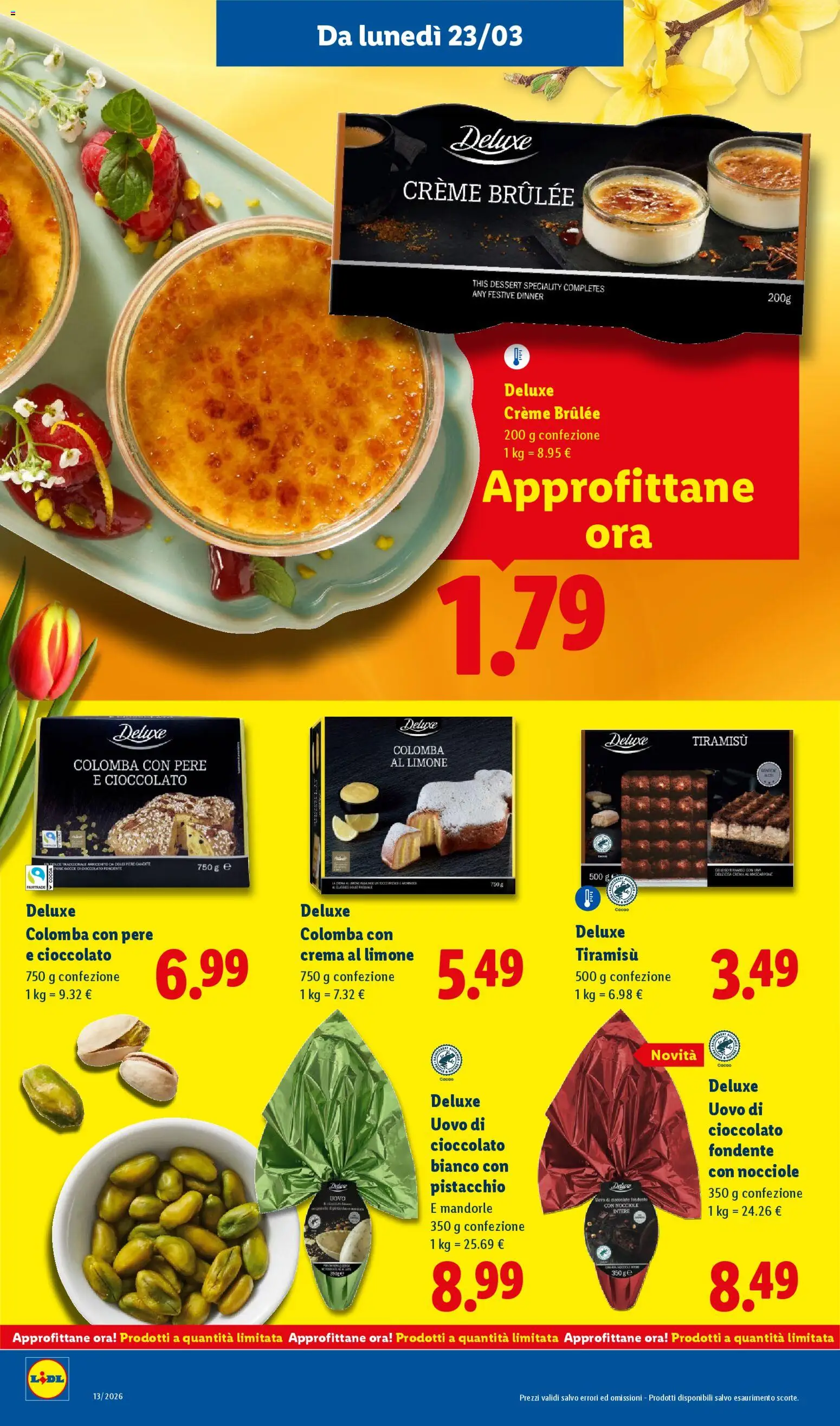 Volantino Lidl del 23.03.2026 | Pagina: 20 | Prodotti: Crema, Cioccolato, Mandorle, Cacao