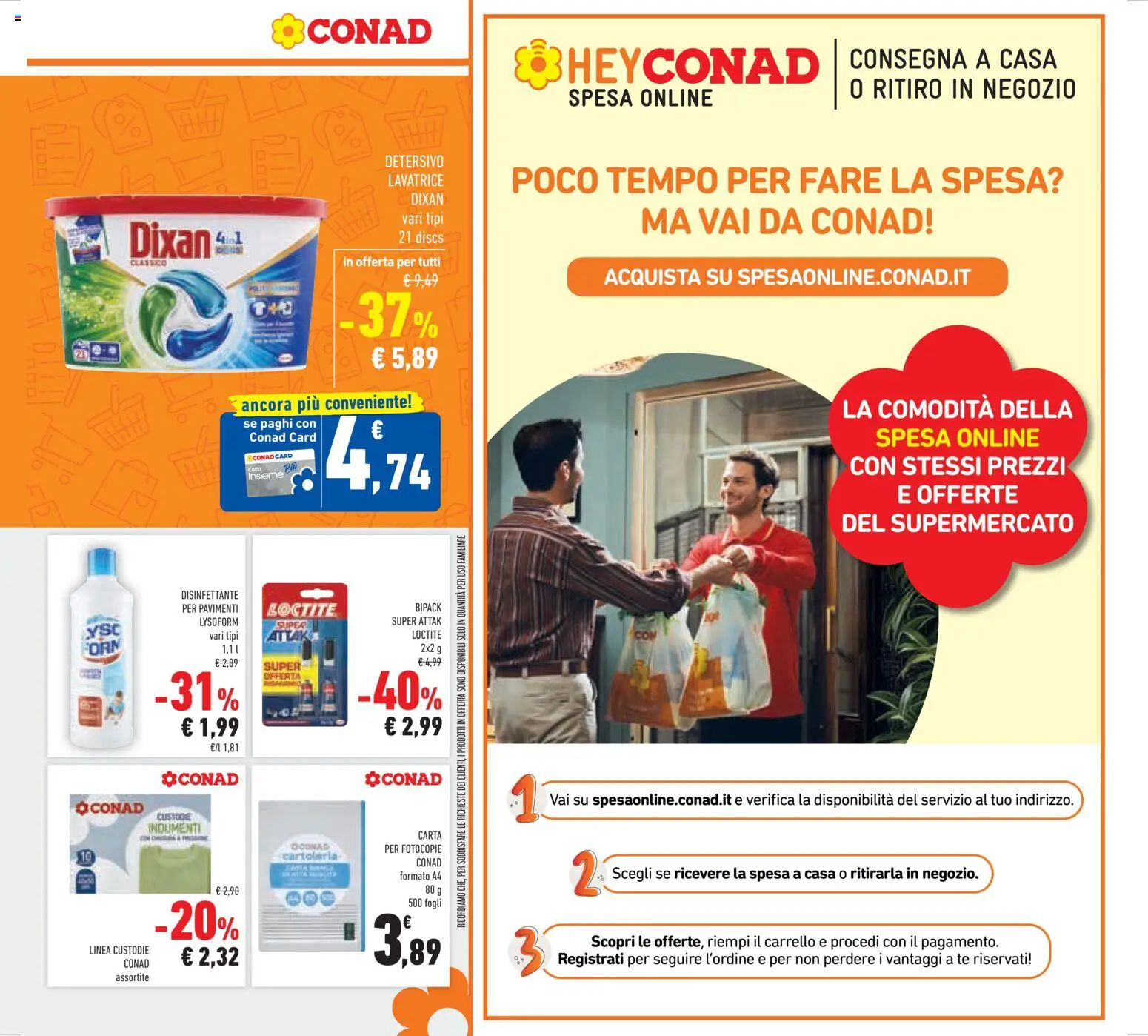 Volantino Conad del 08.04.2026 | Pagina: 23 | Prodotti: Tè, Lavatrice, Carrello