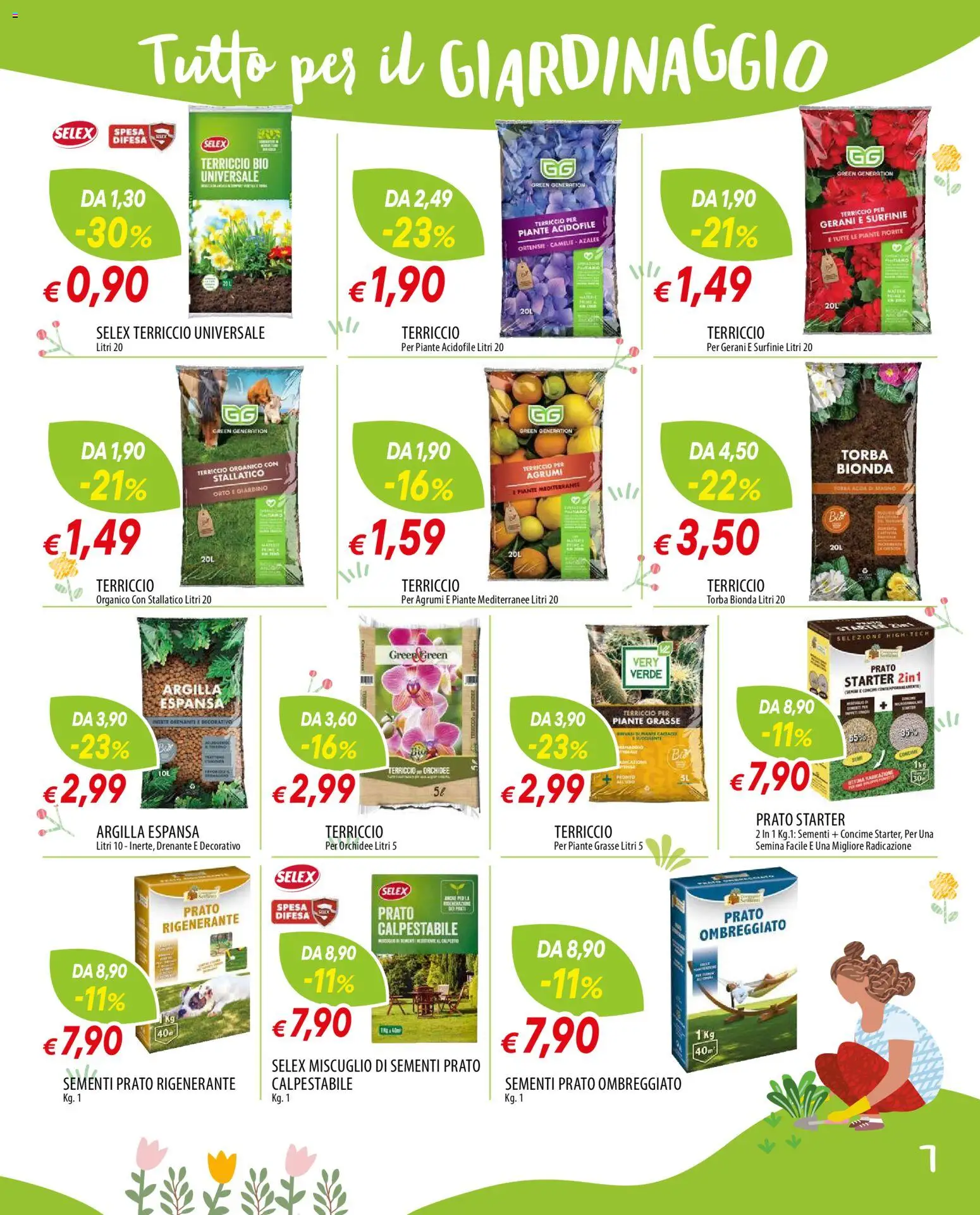 Volantino Famila del 12.03.2026 | Pagina: 7 | Prodotti: Concime, Agrumi, Gerani, Terriccio