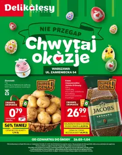 Pogląd oferty "Delikatesy Centrum gazetka - Warszawa Zamieniecka Otwarcie" - ważna od 26.03.2026