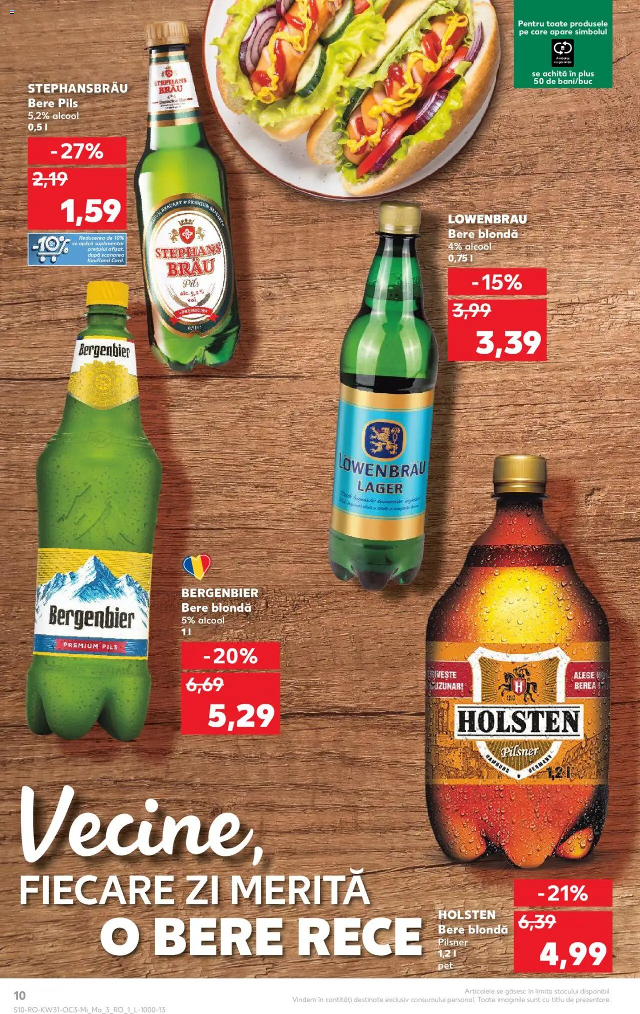 Catalog Kaufland - București – valabil de la 30.07.2025 | Pagină: 10 | Produse: Bere, Plastik Kulübe