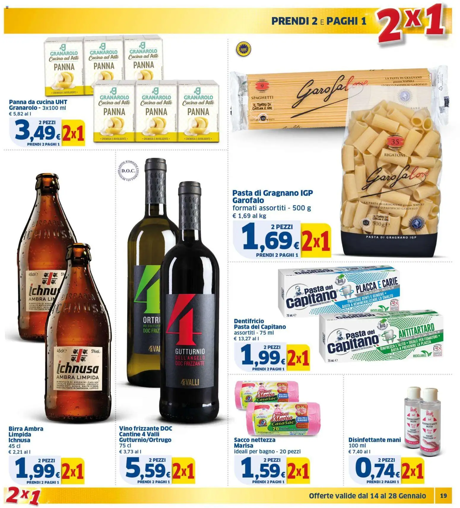 Volantino SIGMA del 14.01.2026 | Pagina: 19 | Prodotti: Birra, Panna, Vino, Bagno