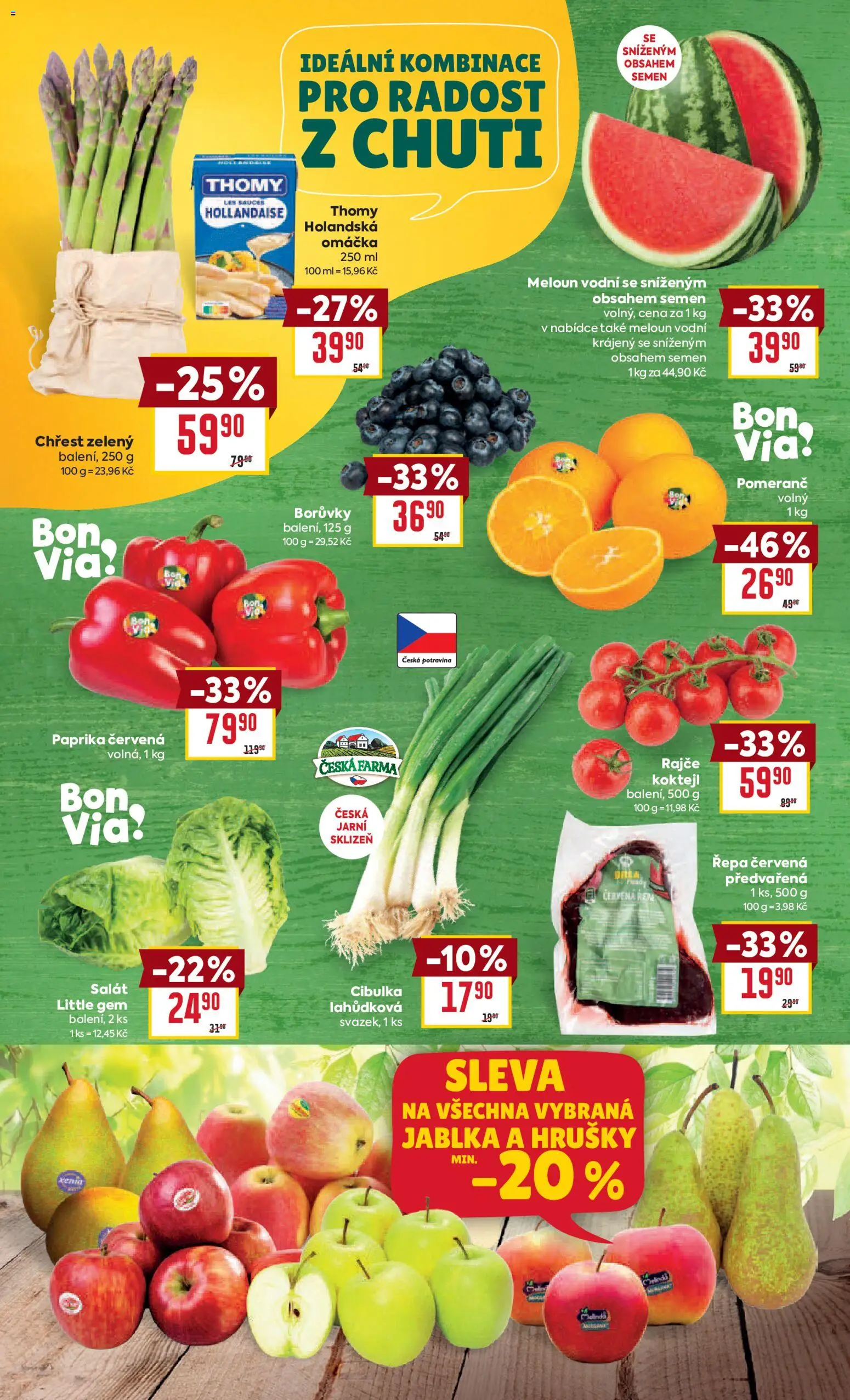 Billa Velký leták od 07.04.2026 | Strana: 2 | Produkty: Meloun, Jablka, Hrušky, Borůvky