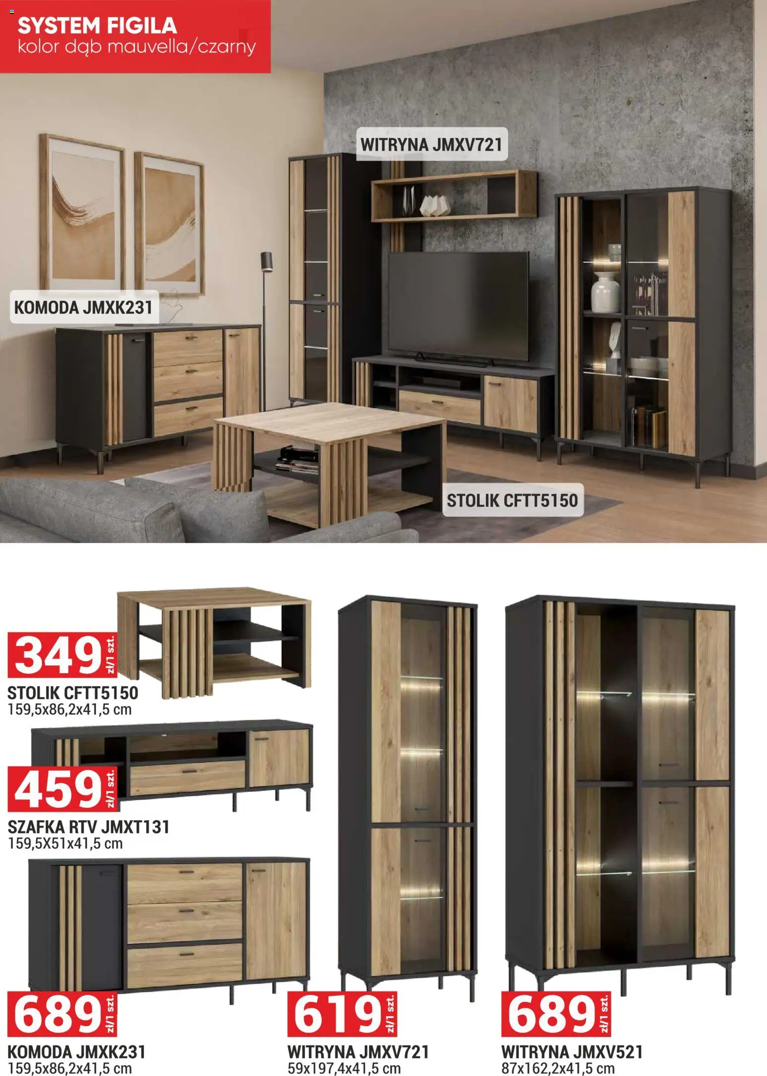 Merkury Market Gazetka - Meble, Wypoczynki, Materace od 01.02.2026 | Strona: 5 | Produkty: Komoda, szafka RTV, Witryna