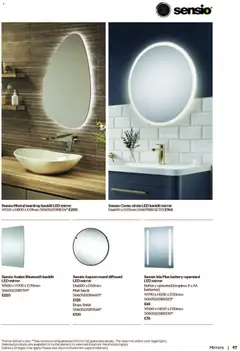 Preview of B&Q - Bathrooms valid from 16.12.2025 | Page: 97 | Products: Battery, Mirror