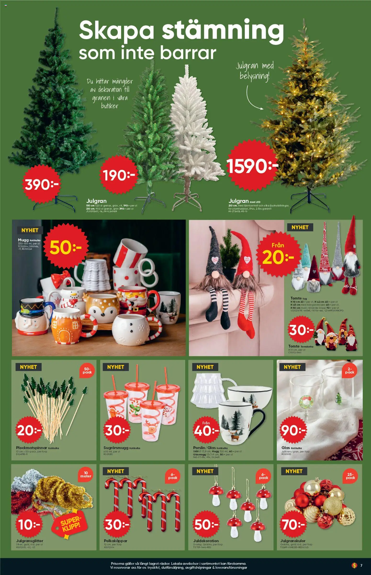Dollar Store reklamblad aktuell från 24.11.2025 | Sida: 7 | Produkter: Galler, Fjärrkontroll