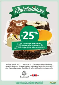 Forhåndsvisning av Bakehuset kaker, Utvalg av klassiske og populære kaker, eller skreddersy din egen kake. gyldig fra 21.04.2026 | Side: 10 | Produkter: Brisača za plažo