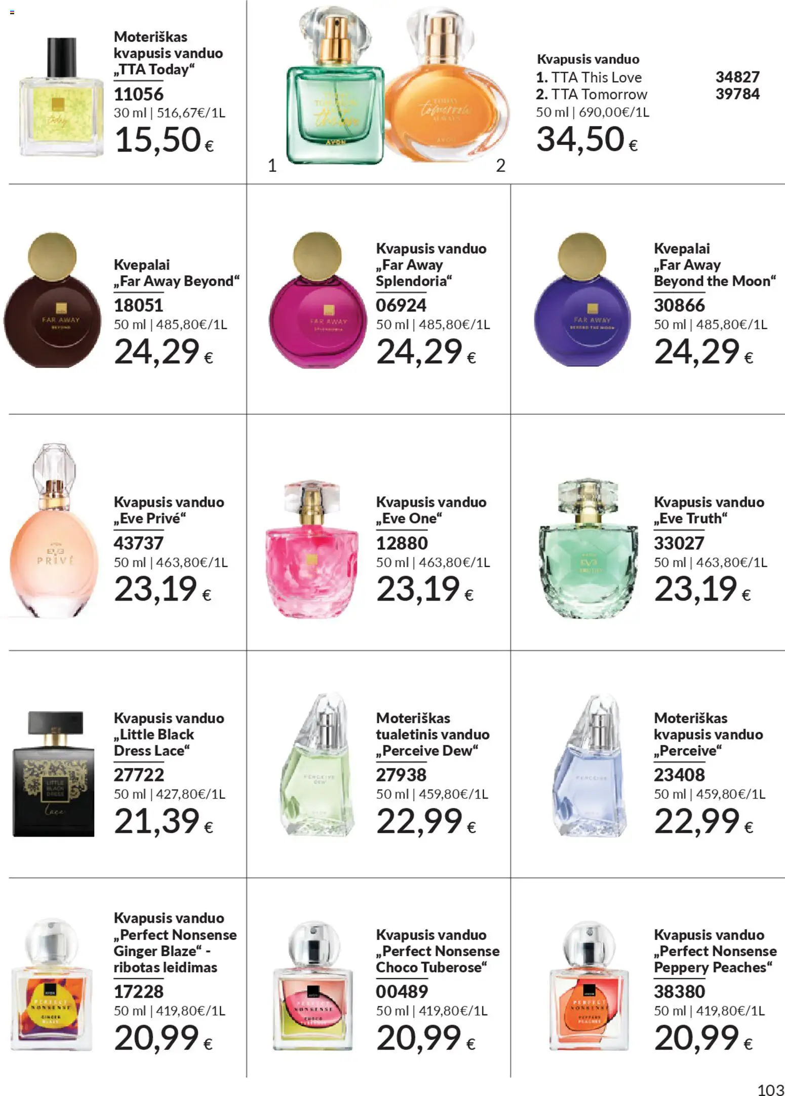 AVON akcijos nuo 01.01.2026 | Puslapis: 103 | Prekių: Kvapusis vanduo, Kvepalai, Tualetinis vanduo