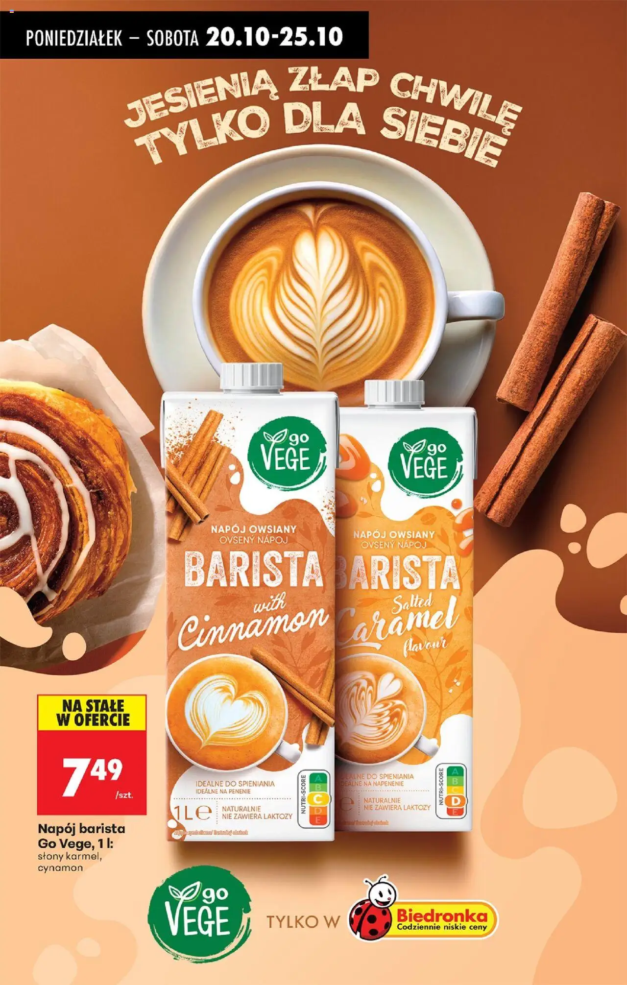 Biedronka gazetka od 20.10.2025 | Strona: 77 | Produkty: Napój owsiany, Cynamon