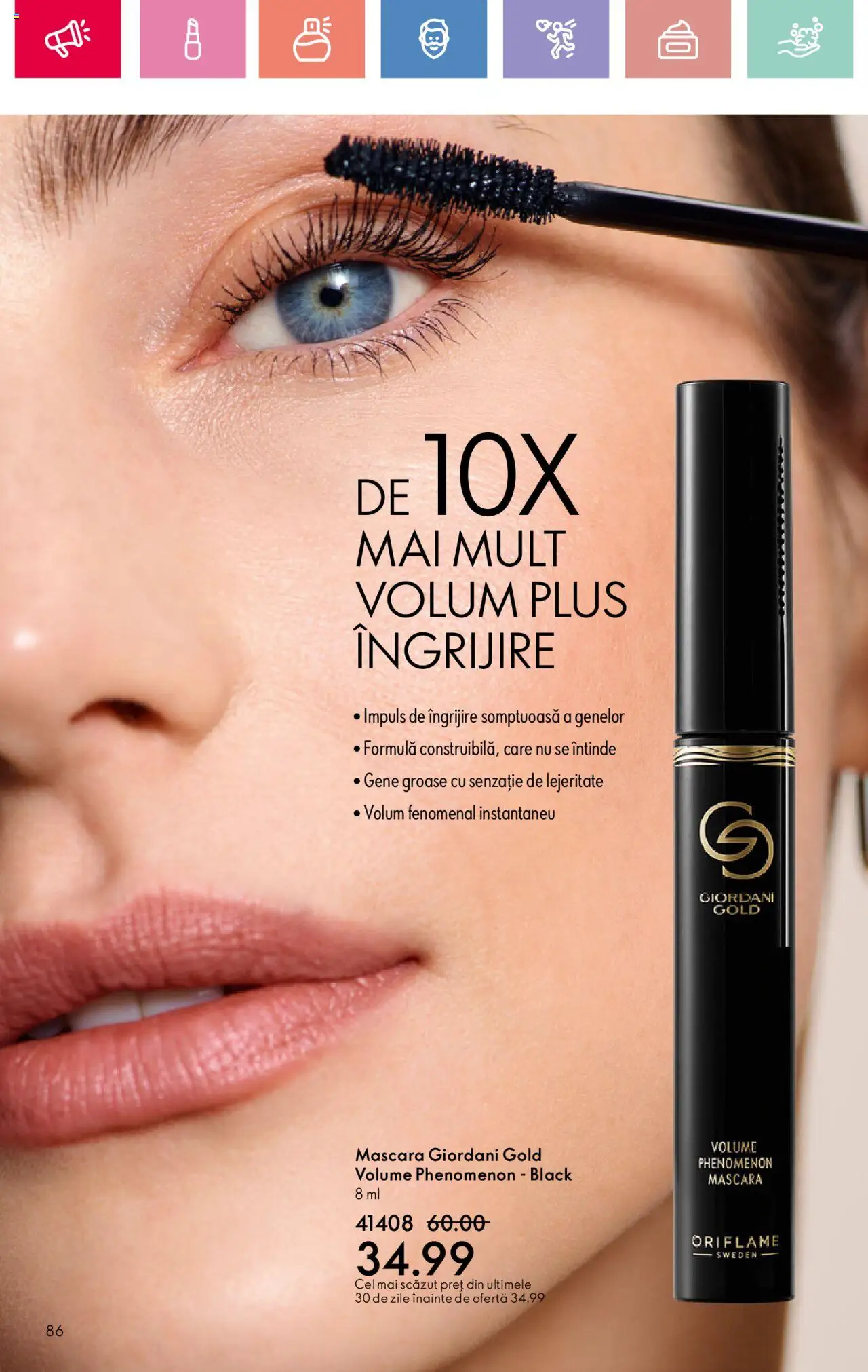 Oriflame catalog 11 2025 – valabil de la 27.07.2025 | Pagină: 86 | Produse: Mascara
