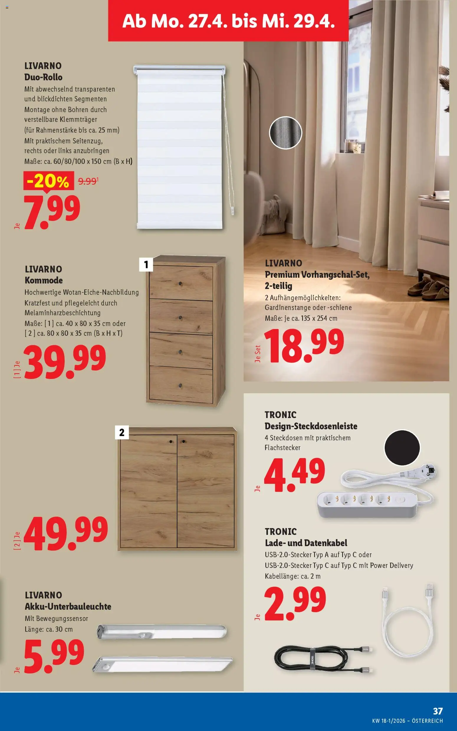 Lidl - Flugblatt gültig ab 23.04.2026 | Seite: 42 | Produkte: Kommode