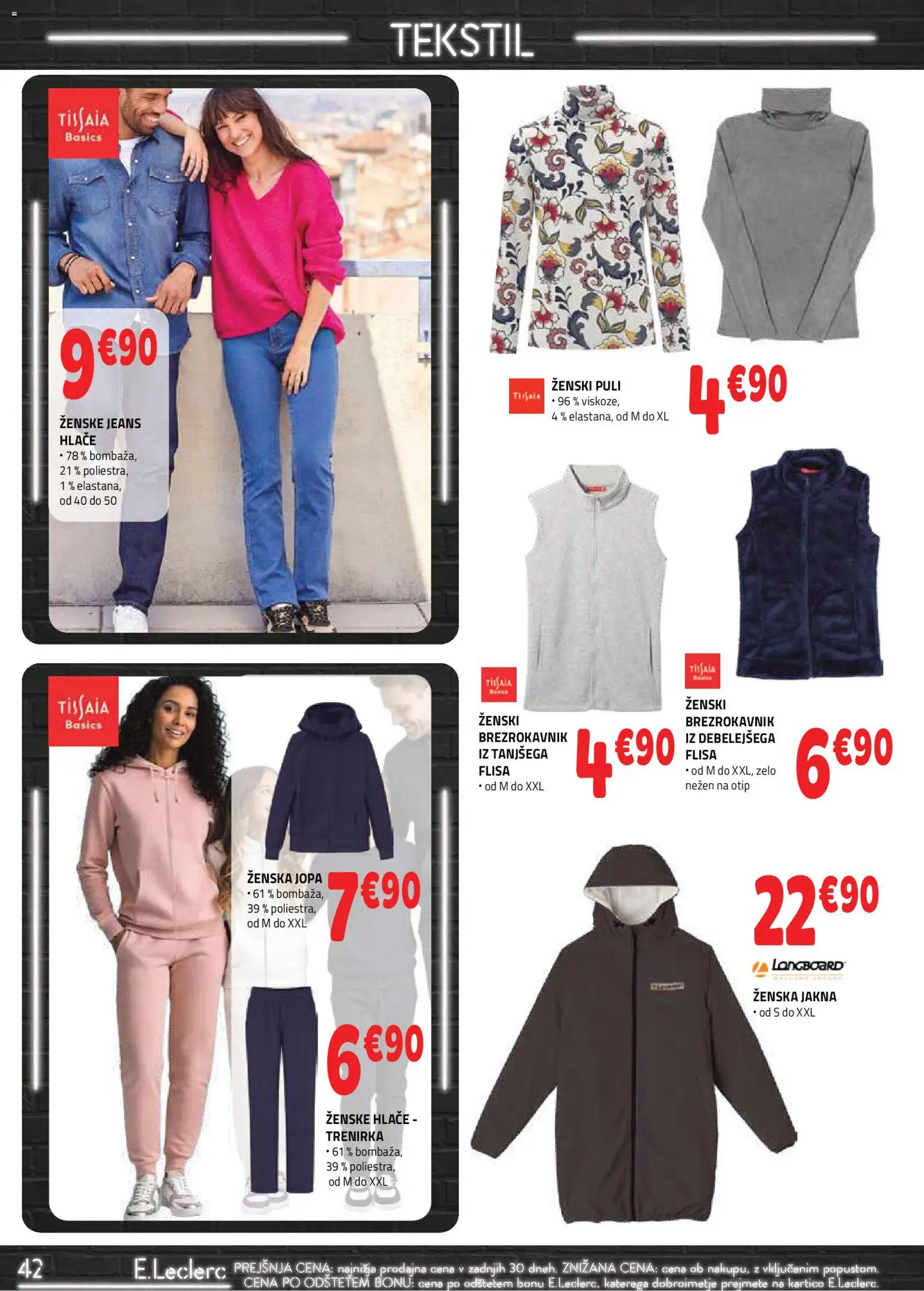 Novi E.leclerc katalog ponudbe – veljaven od 21.01.2026 | Stran: 2 | Izdelki: Trenirka, Brezrokavnik, Jakna, Hlace