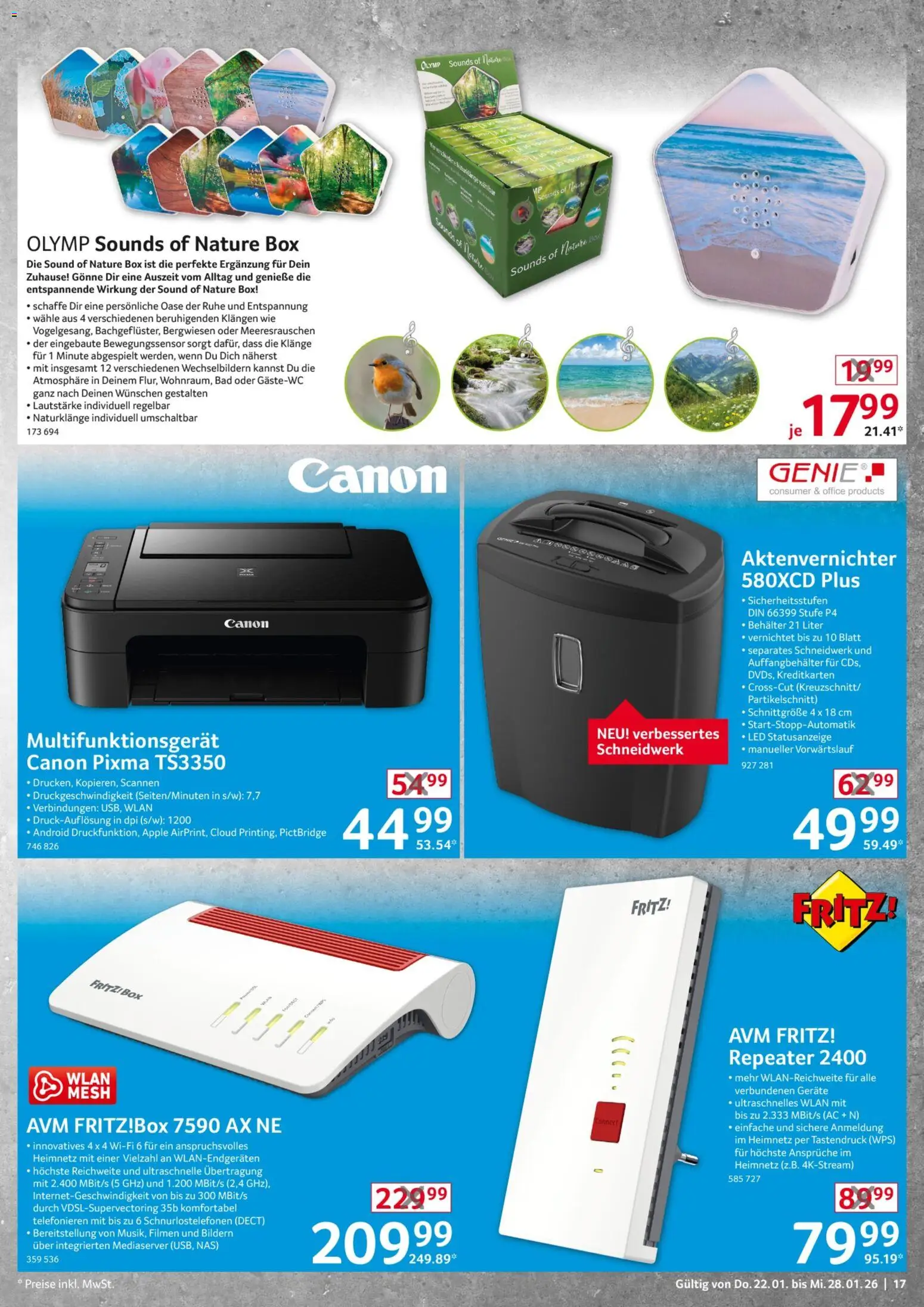 Selgros  Non Food – gültig ab 22.01.2026 | Seite: 17 | Produkte: Aktenvernichter, Box, Bad, Apple