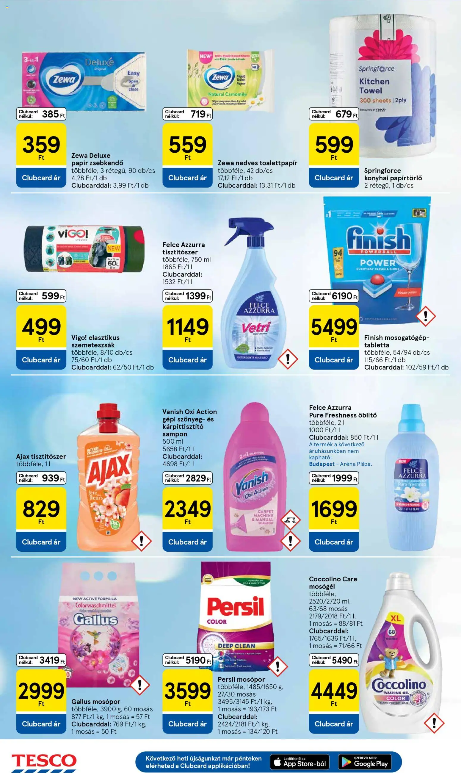 Tesco akciós ujság - amely érvényes a következő dátumtól: 07.04.2026 | Oldal: 24 | Termékek: Persil, Mosogatógép, Szemeteszsák, Mosógél