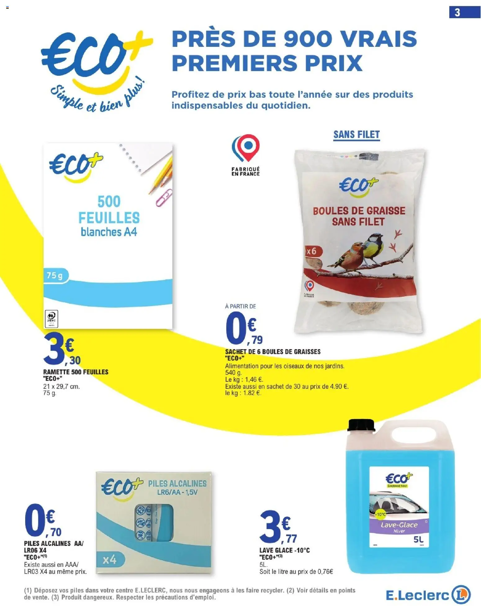 {H1} | Page: 3 | Produits: Piles