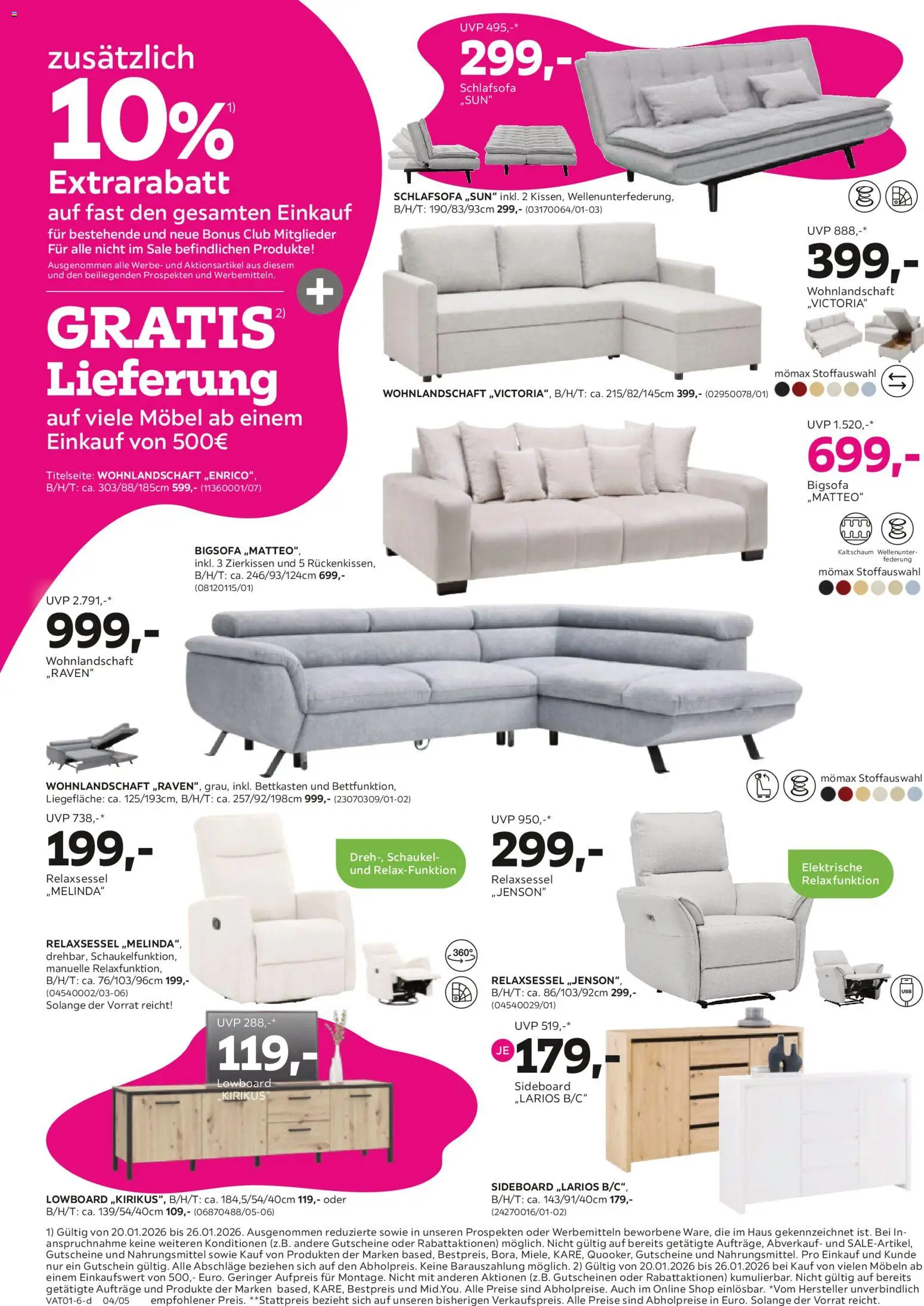 Mömax Prospekt aktuell gültig ab 20.01.2026 | Seite: 4