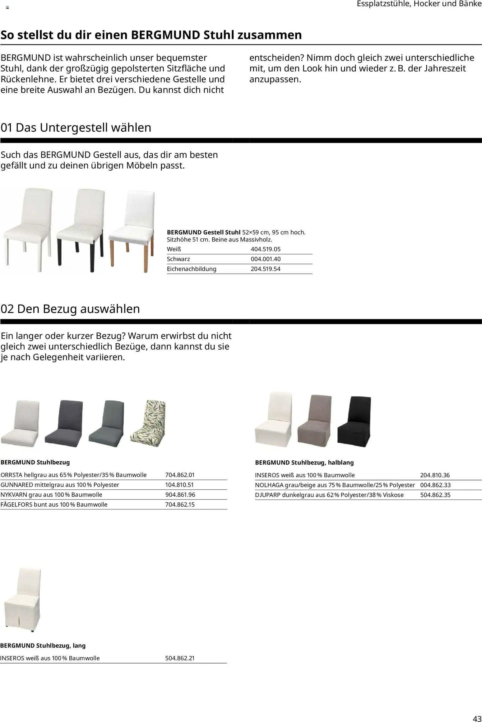 Ikea Essplatz – gültig ab 02.01.2026 | Seite: 43 | Produkte: Hocker, Stuhl
