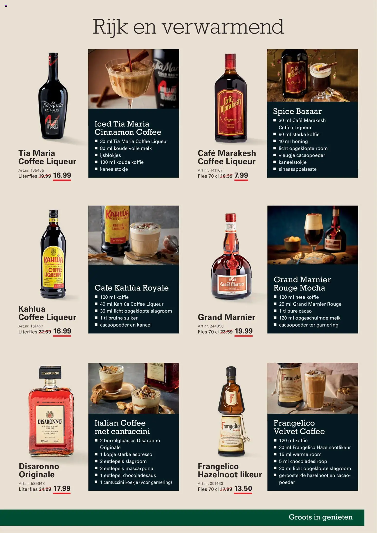 {H1} | Pagina: 45 | Producten: Melk, Koffie, Koekje, Slagroom