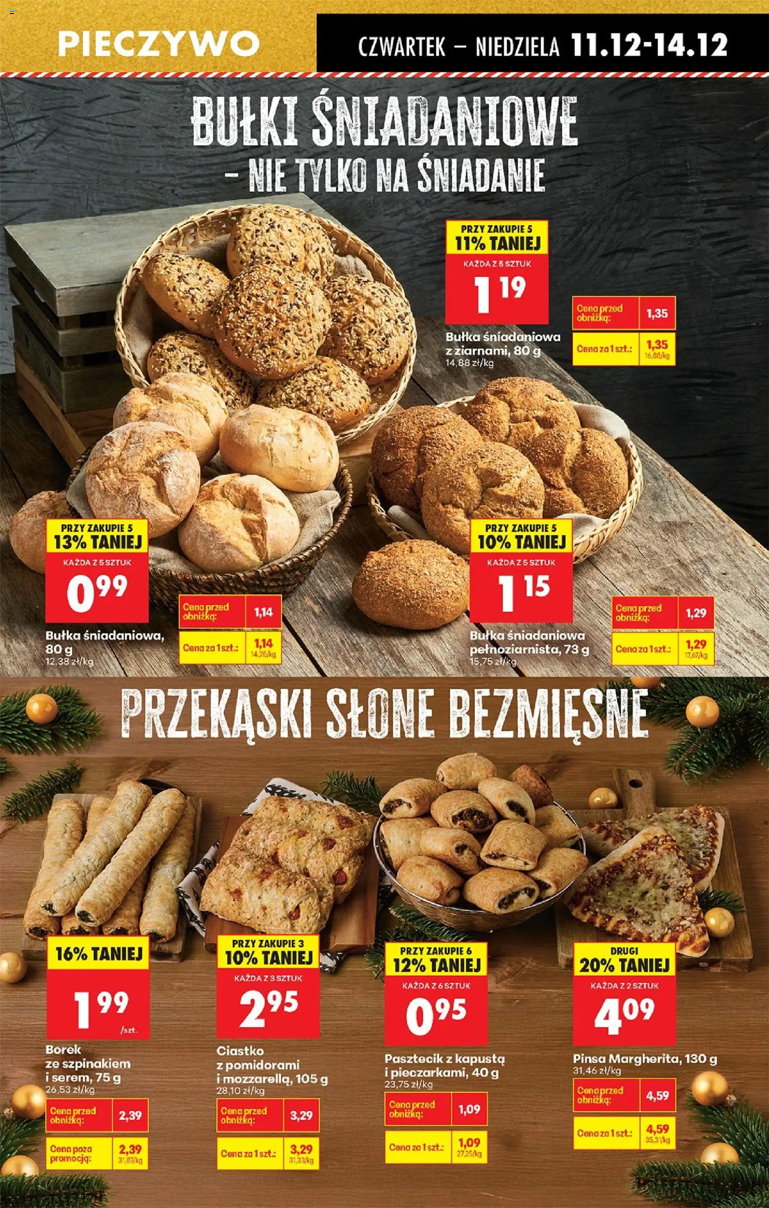 Biedronka gazetka - Oferta w tym tygodniu od 11.12.2025 | Strona: 35 | Produkty: Pieczywo, Kapusta, Bułka, Pinsa