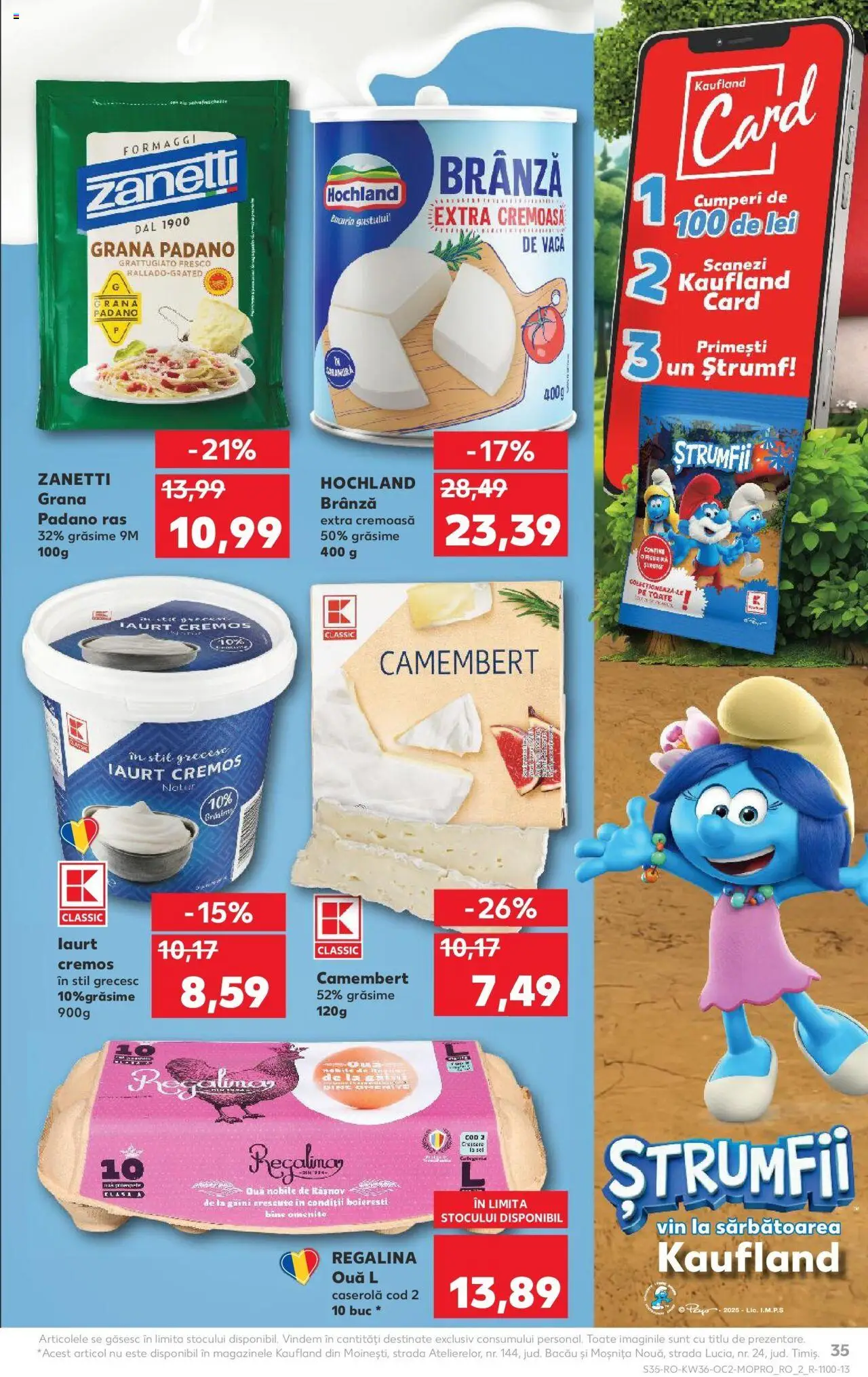 Noul catalog Kaufland – valabil de la 03.09.2025 | Pagină: 35 | Produse: Brânză, Iaurt, Ouă, Vin