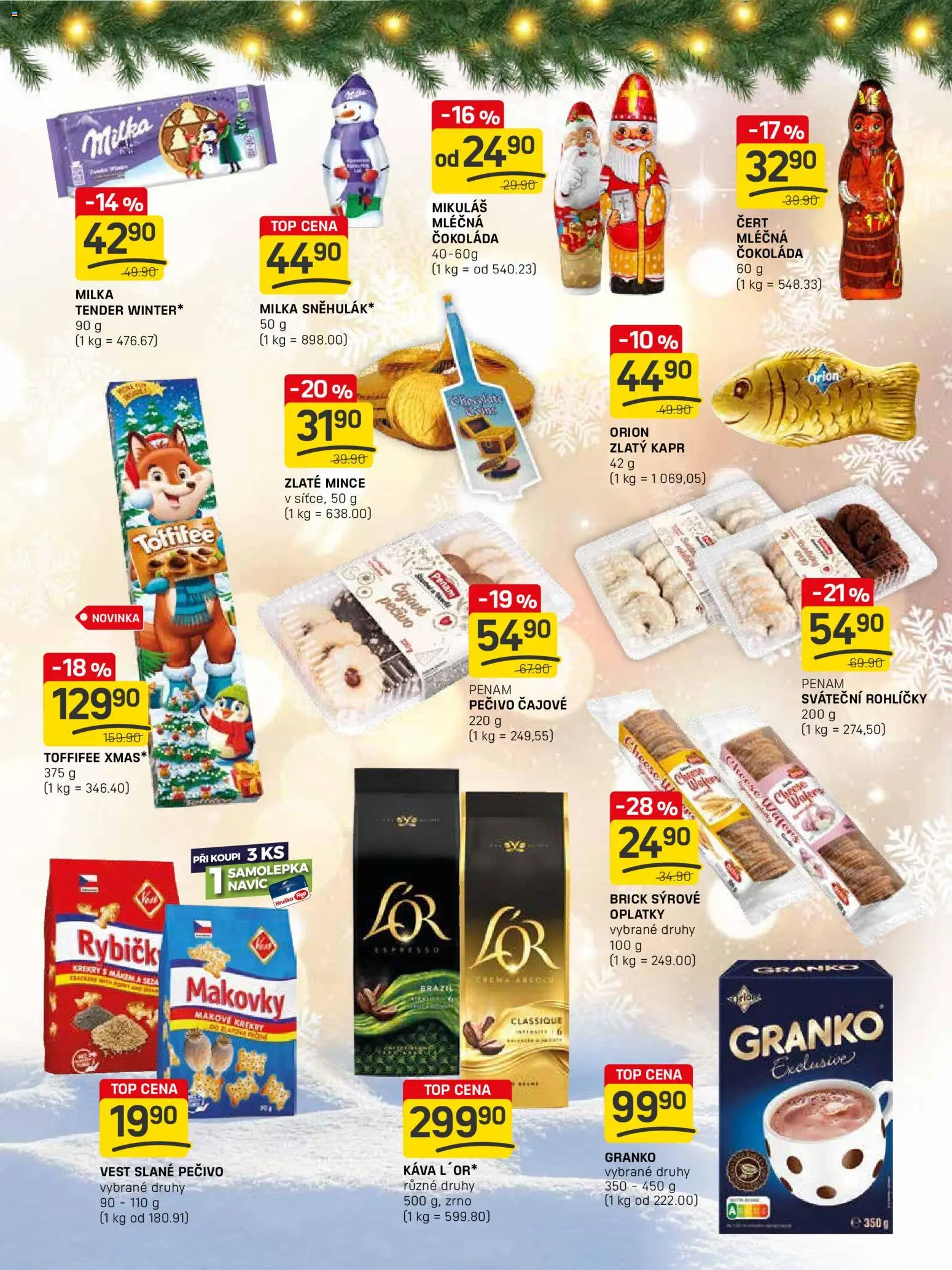 Flop leták - FlopTop od 12.11.2025 | Strana: 14 | Produkty: Milka, Granko, Pečivo, Kapr