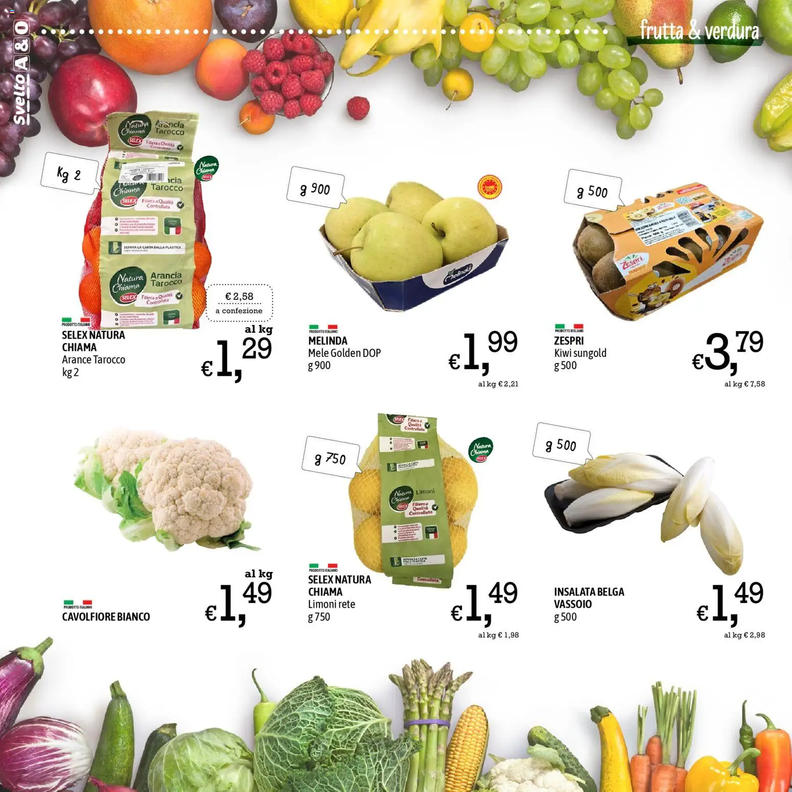 Volantino A&O del 08.01.2026 | Pagina: 4 | Prodotti: Arance, Frutta, Cavolfiore, Arancia