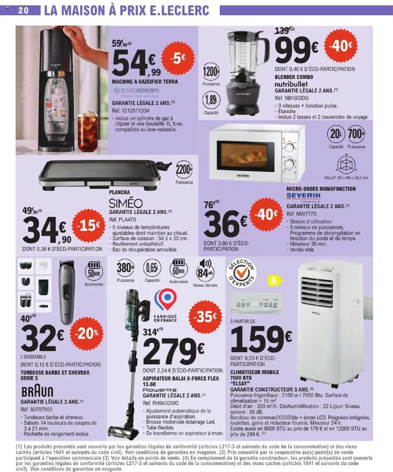  | Page: 20 | Produits: Blender, Poignées, Balai, Portable