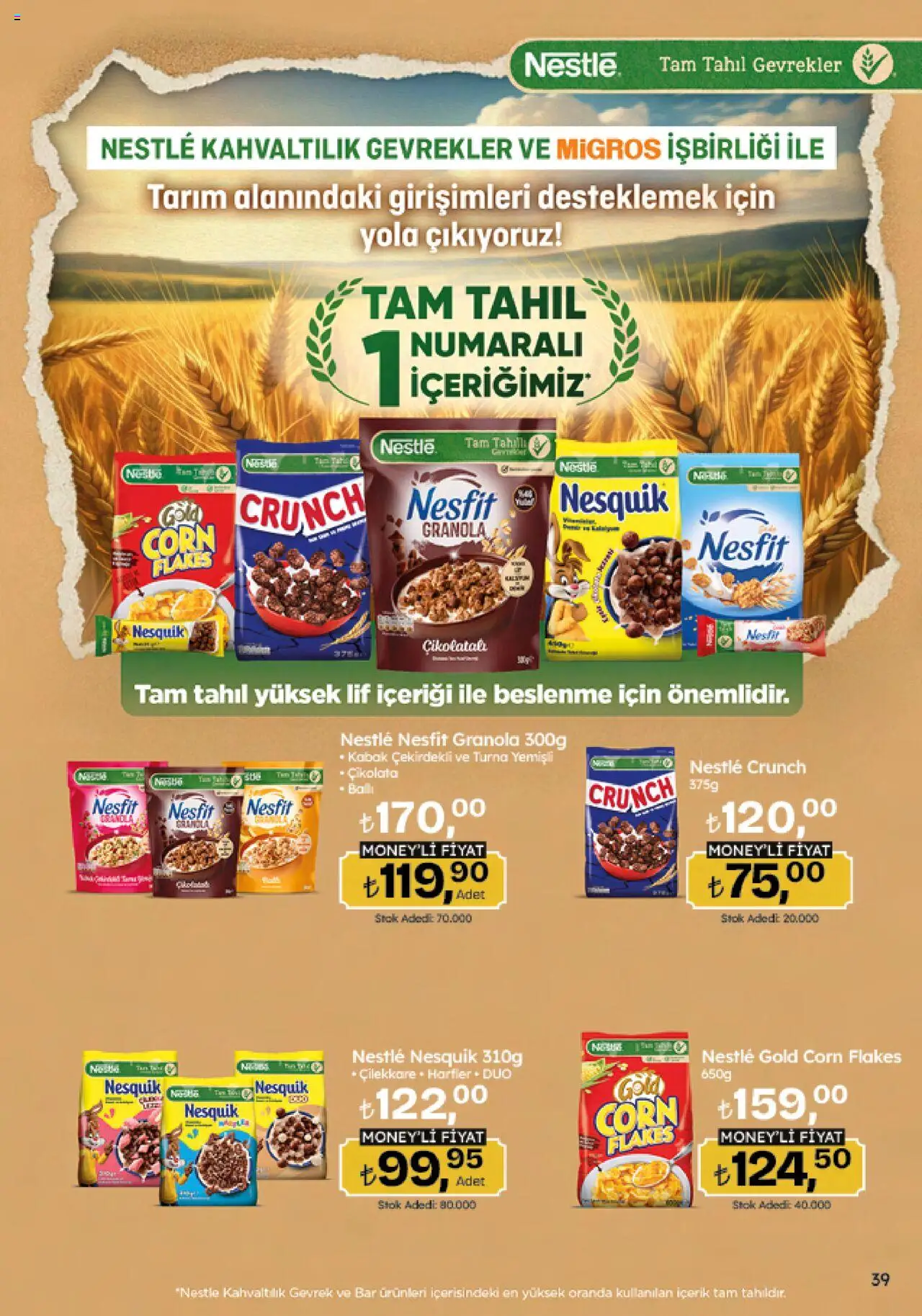 Migros Katalog - Migroskop - 26.06.2025 tarihinden itibaren geçerlidir | Sayfa: 39 | Ürünler: Kabak, Gevrek, Çikolata, Tahıl