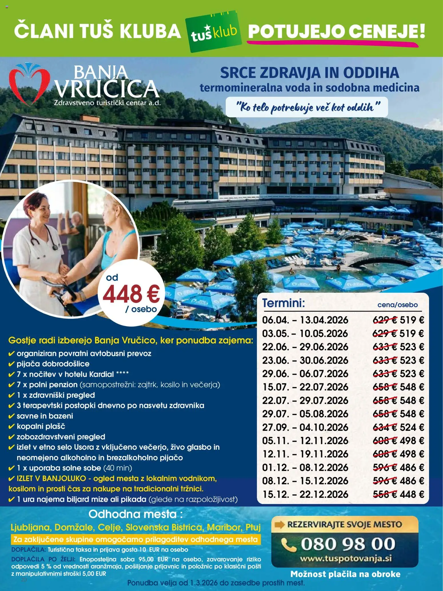 Novi Tuš katalog ponudbe – veljaven od 03.04.2026 | Stran: 20 | Izdelki: Ura, Plasc, Kopalni plasc, Voda