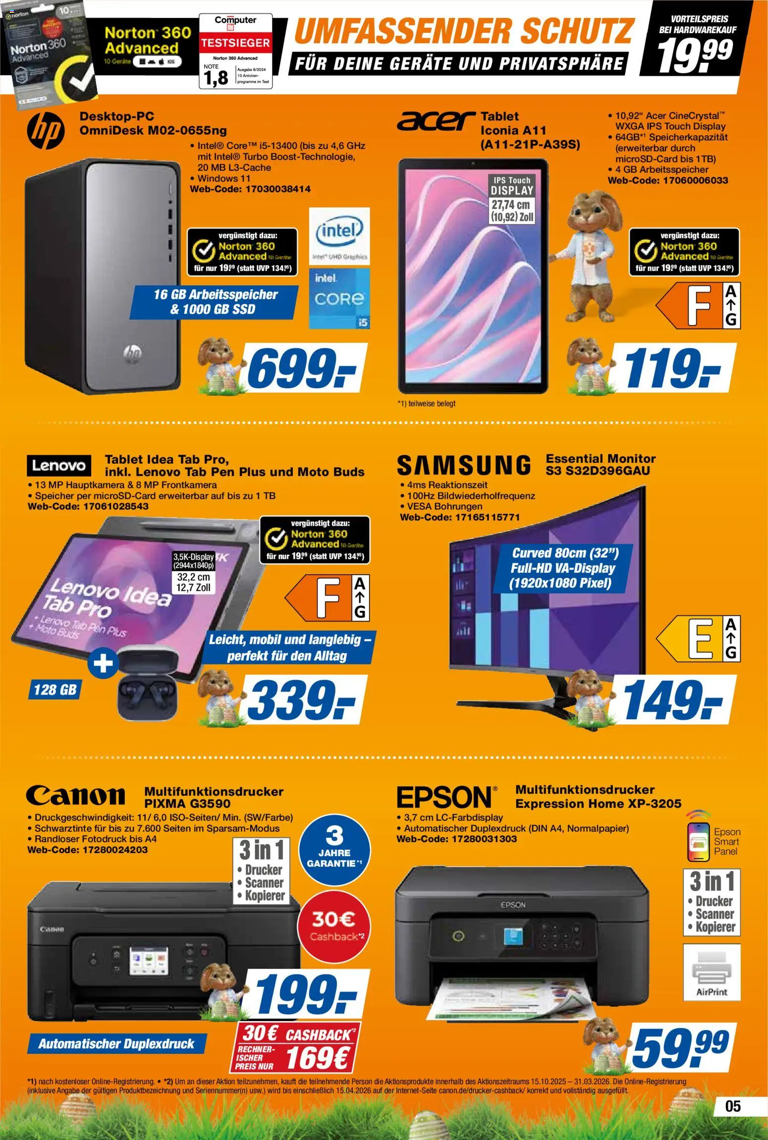 Expert Prospekt 	 – gültig ab 20.03.2026 | Seite: 5 | Produkte: Samsung, Tablet, Monitor, Drucker