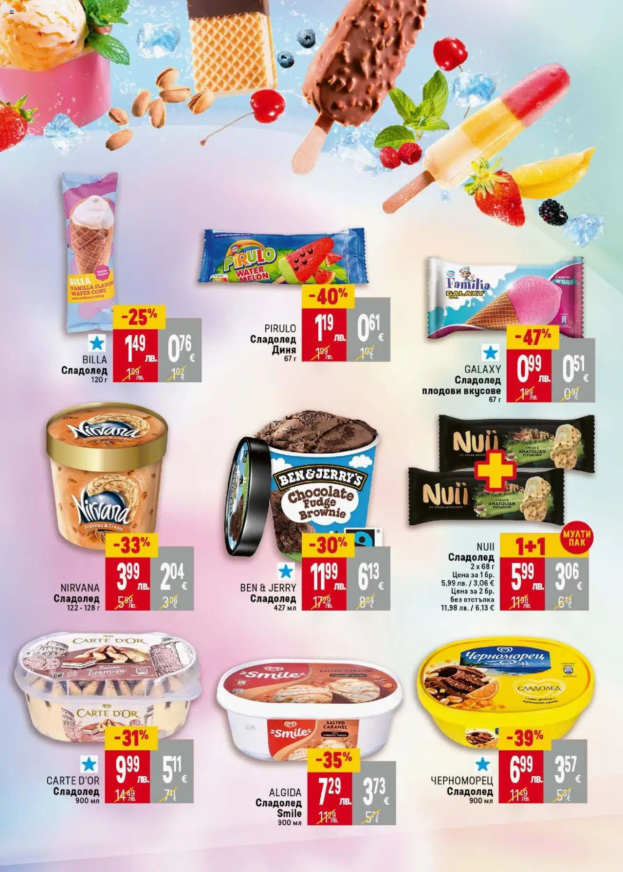  | Страница: 21 | Продукти: Сладолед, Диня