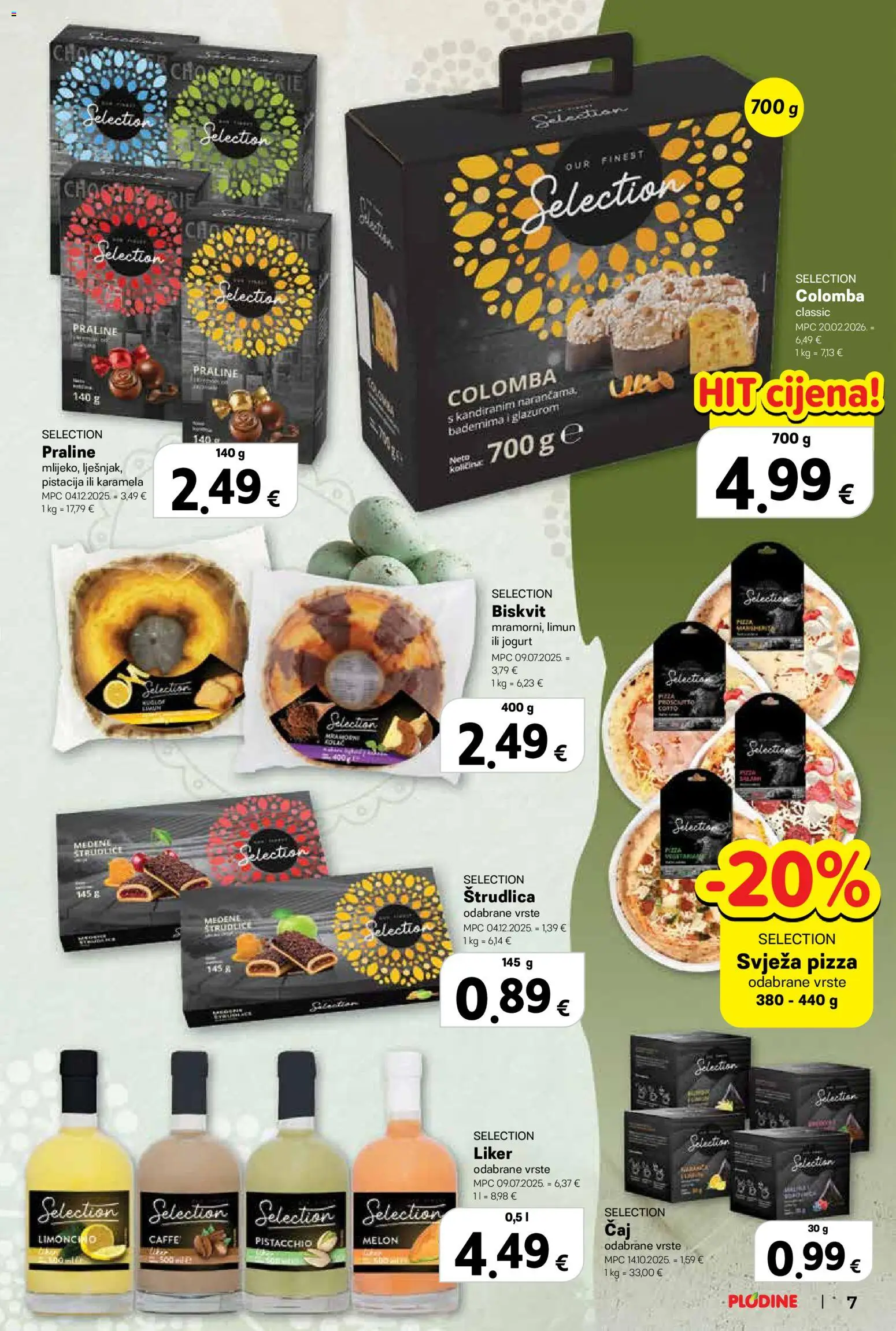 Plodine katalog | vrijedi od 25.03.2026 | Stranica: 7 | Proizvodi: Praline, Liker, Limun, Karamela
