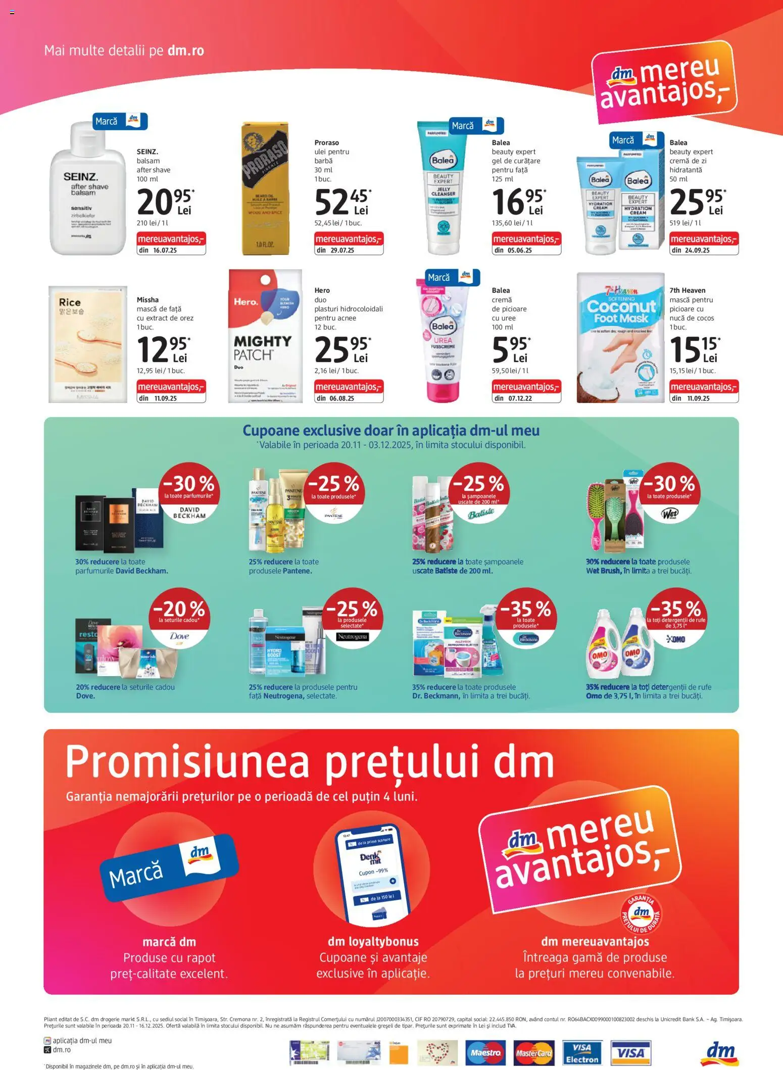 Noul catalog DM drogeriemarkt – valabil de la 20.11.2025 | Pagină: 4 | Produse: Cremă de zi, Gel de curățare, Balsam, Cremă