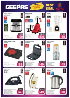 Preview of Nesto - Offers valid from 09.01.2026 | Page: 19 | Products: Nojatuoli, Bain de bouche, Bælte, Køkkenvægt