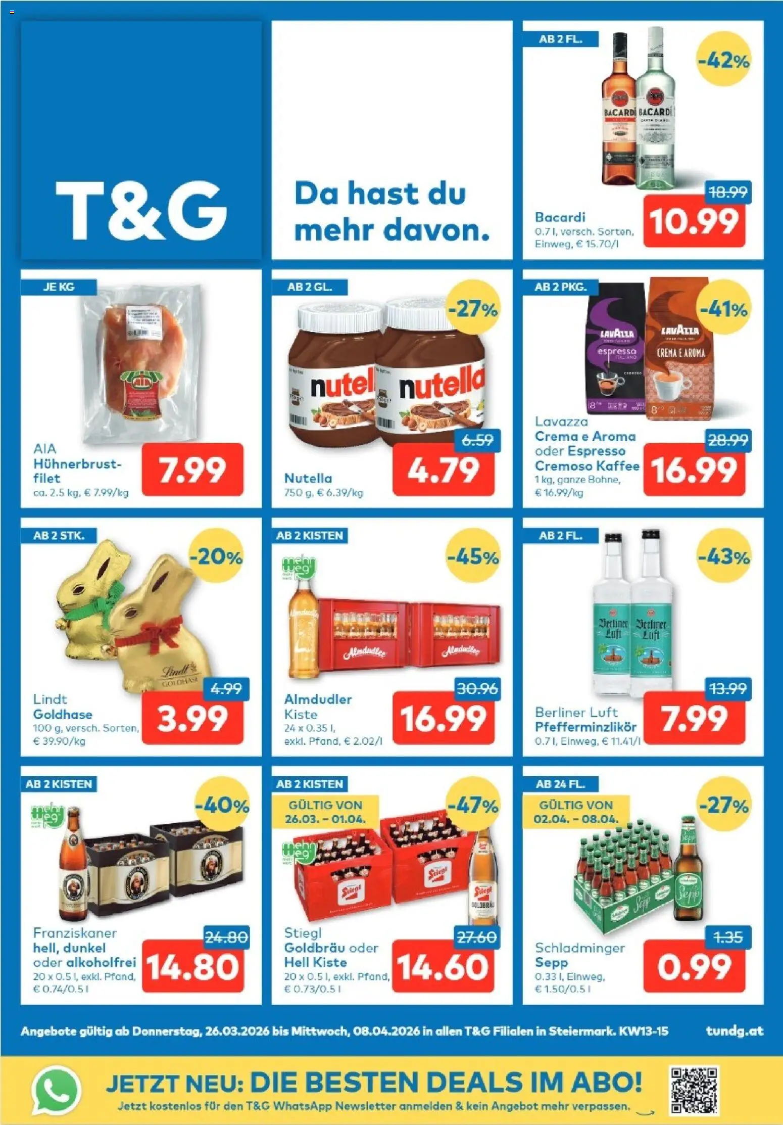 T&G - Steiermark gültig ab 26.03.2026 | Seite: 1 | Produkte: Kaffee