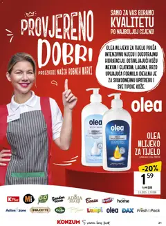 Konzum HR Akciós újság - amely érvényes a következő dátumtól: 14.01.2026 | Oldal: 21