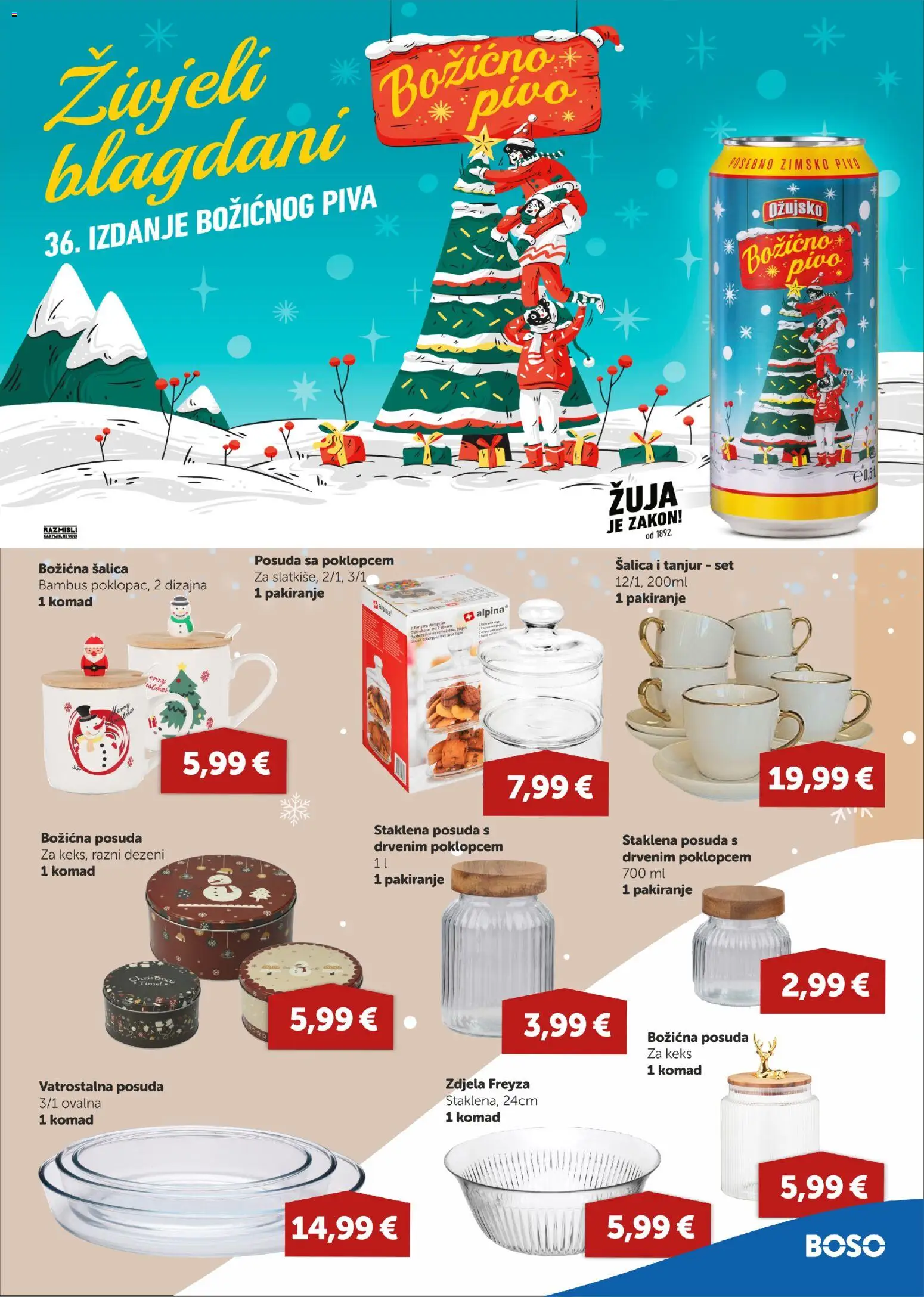 Boso katalog | vrijedi od 27.11.2025 | Stranica: 9 | Proizvodi: Pivo, Keks, Ožujsko, Šalica