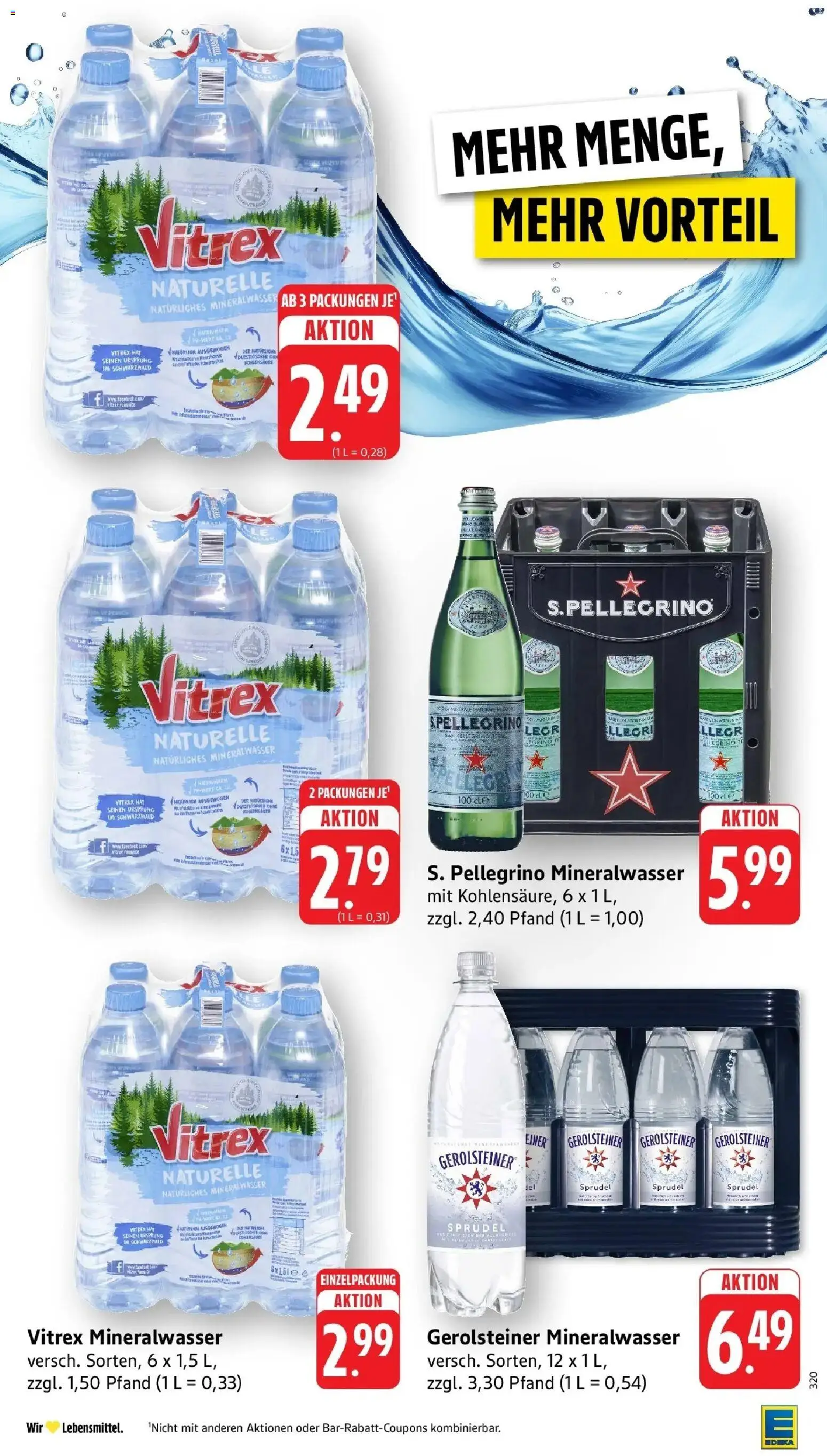 Edeka prospekt Pfungstadt	 – gültig ab 09.03.2026 | Seite: 34 | Produkte: Mineralwasser, Gerolsteiner