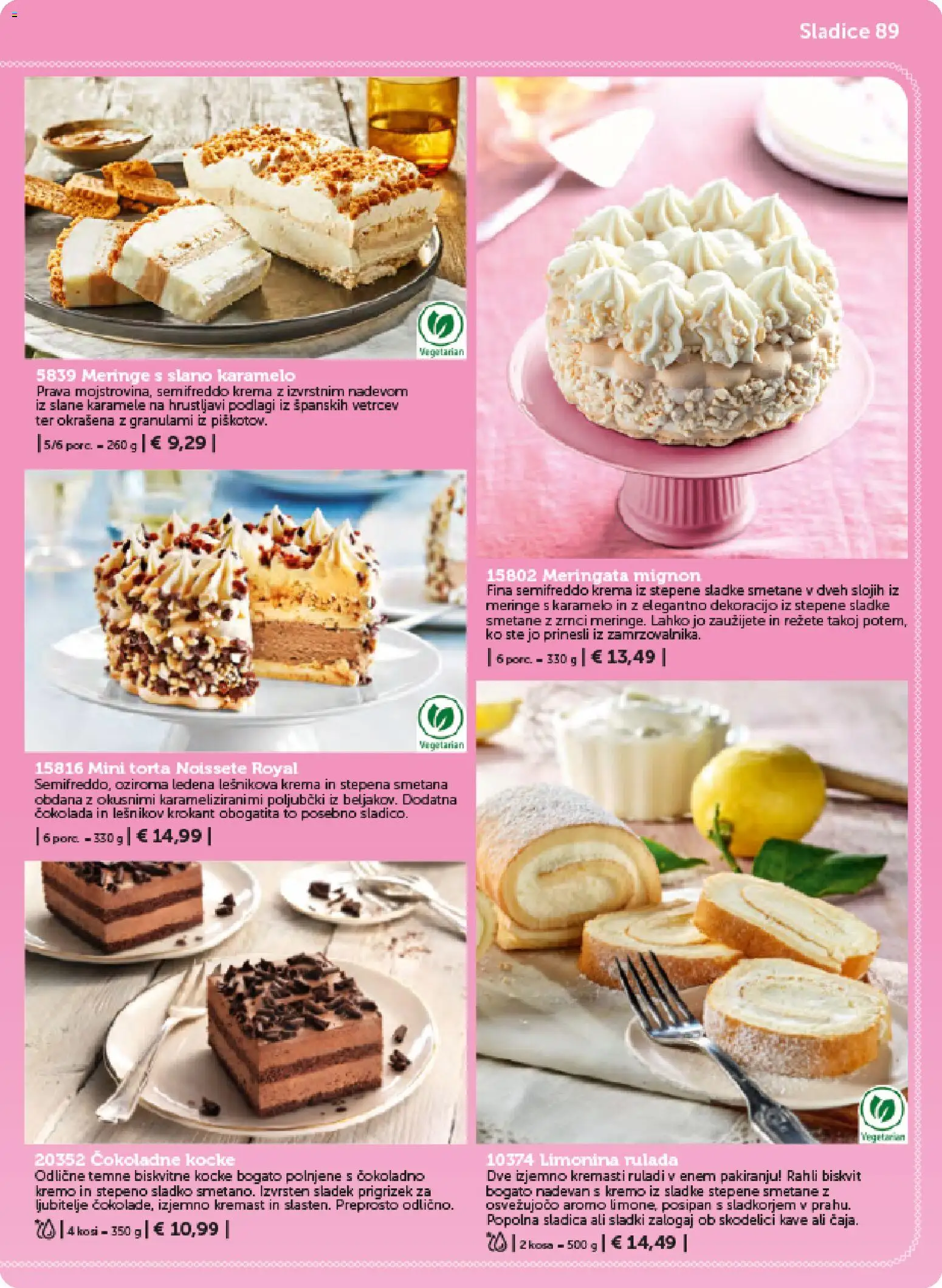 Novi Bofrost katalog ponudbe – veljaven od 01.02.2026 | Stran: 89 | Izdelki: Torta, Cokolada, Karamele, Smetana