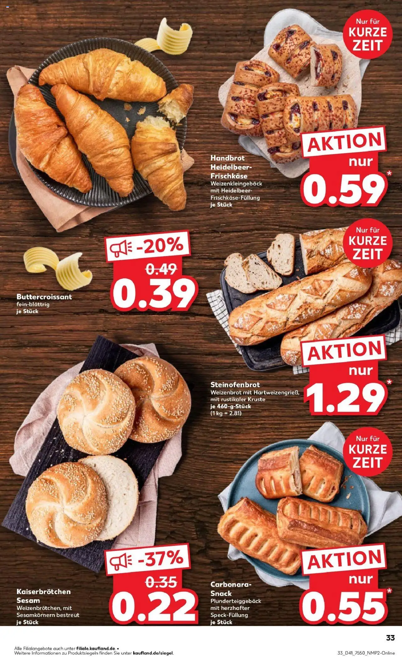 Kaufland prospekt Geislingen An Der Steige	 – gültig ab 09.10.2025 | Seite: 33 | Produkte: Croissant, Frischkase