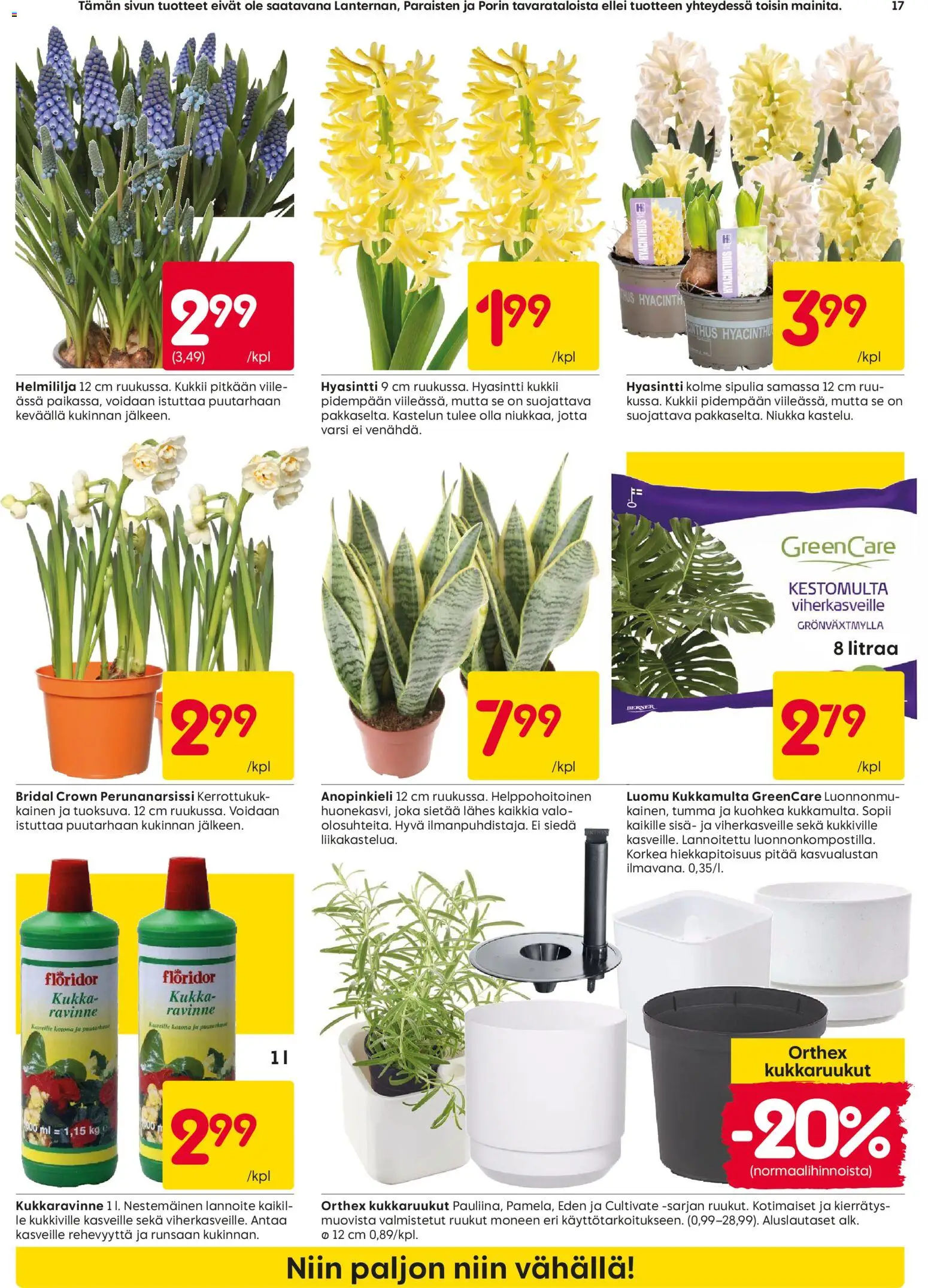 Rusta tarjoukset – voimassa 23.02.2026 alkaen | Sivu: 17 | Tuotteet: Lannoite
