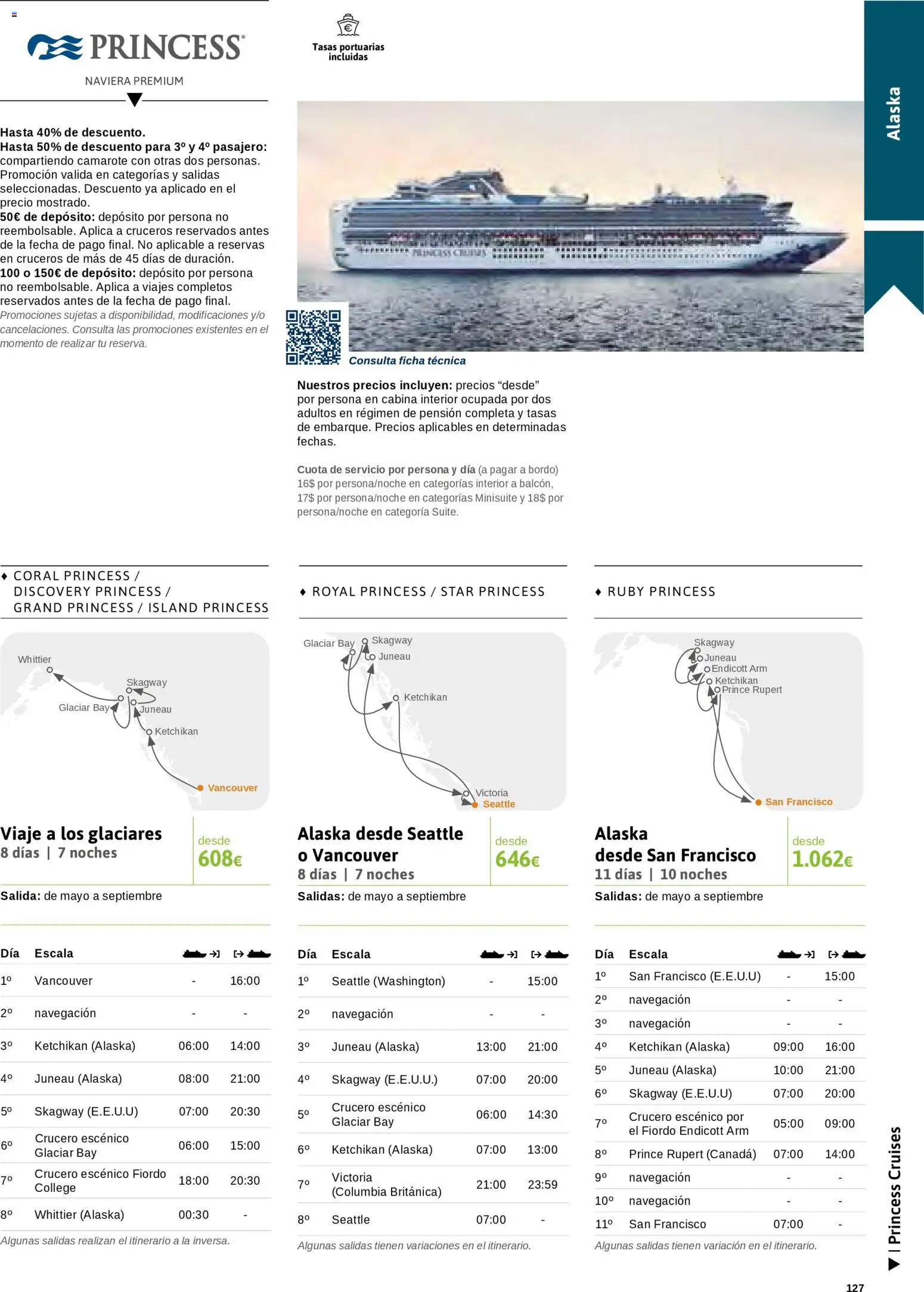 Viajes El Corte Inglés Cruceros marítimos │ válido desde el 01.01.2026 | Página: 128 | Productos: Navegación