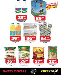 Check Save specials catalogue – valid from 08.10.2025 | Page: 3 | Products: Milk, Cream, Fry's, Mango