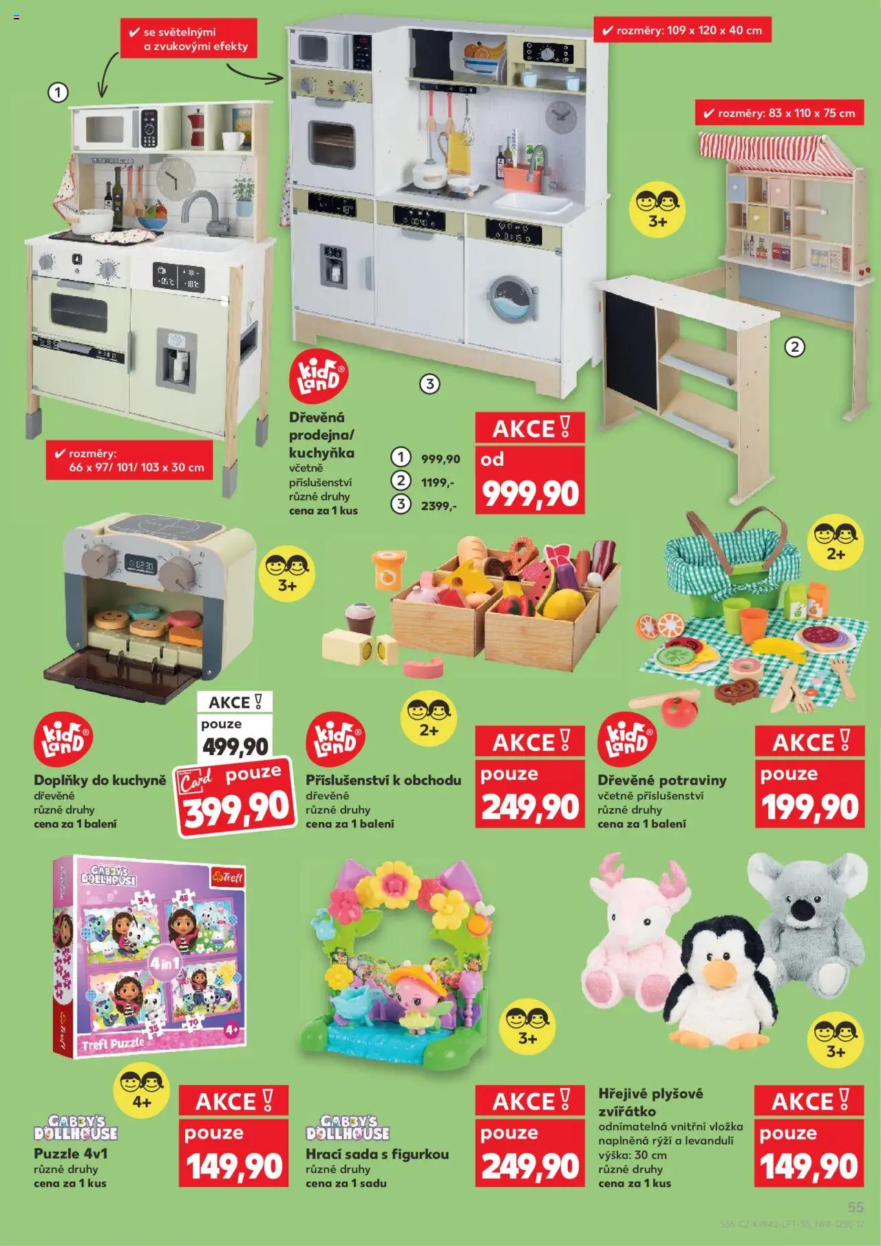 Kaufland leták - Chomutov od 15.10.2025 | Strana: 55 | Produkty: Kuchyňka, Gabby's Dollhouse, Potraviny, Kuchyně
