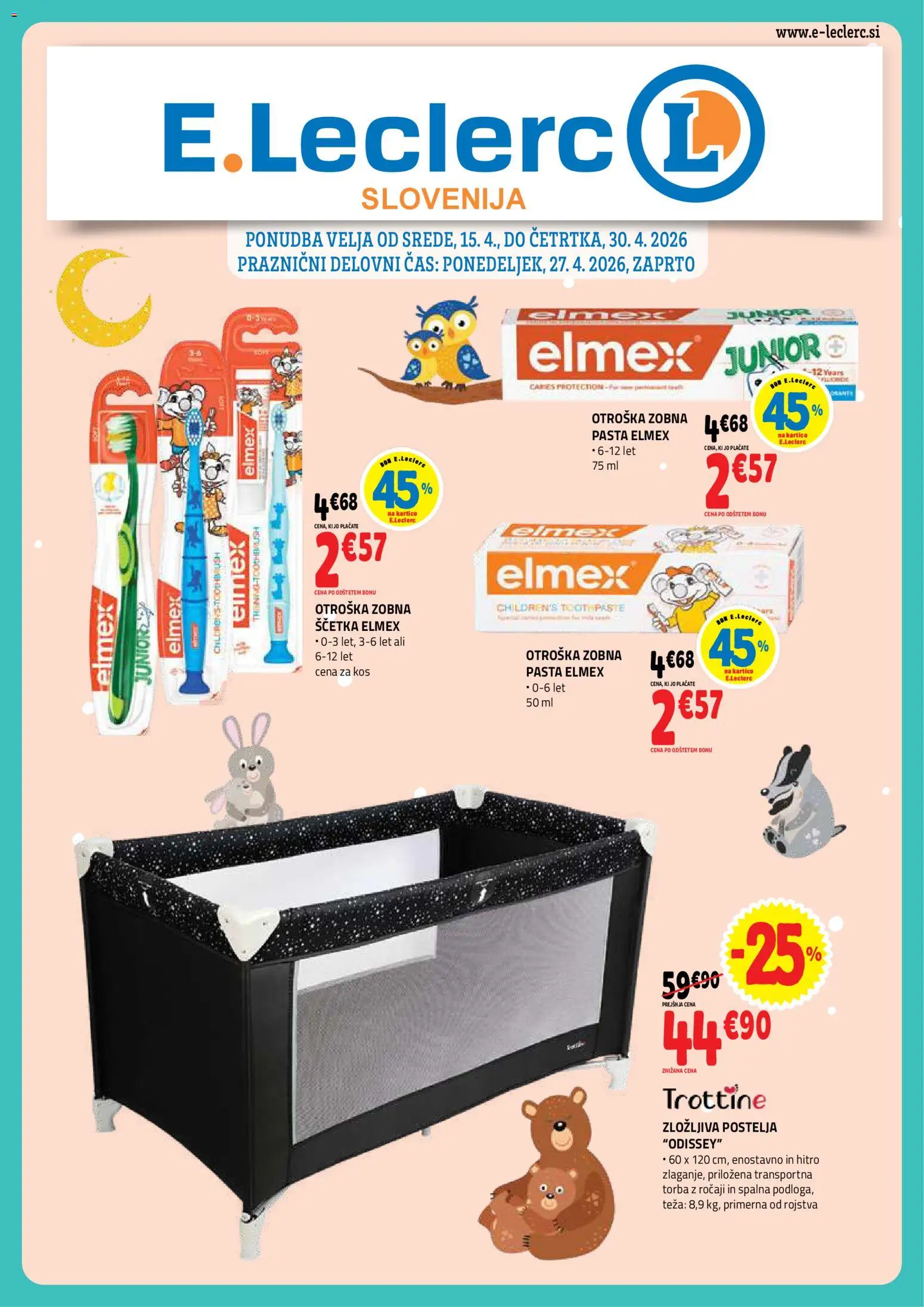 Novi E.leclerc katalog ponudbe – veljaven od 15.04.2026 | Stran: 1