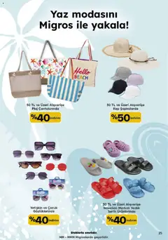 Migros Katalog - Migroskop - 21.08.2025 tarihinden itibaren geçerlidir | Sayfa: 125 | Ürünler: Terlik, Kep