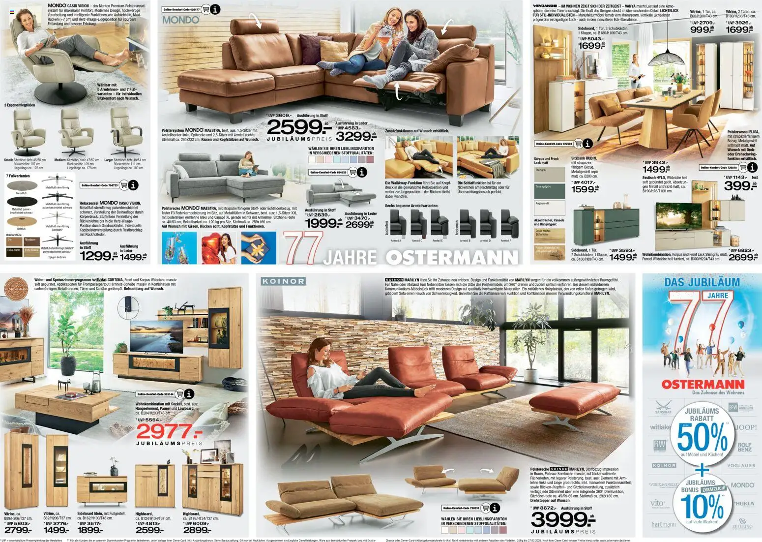 Ostermann Prospekt 	 – gültig ab 21.02.2026 | Seite: 3 | Produkte: Esstisch, Sitzbank, Kissen, Kuchen