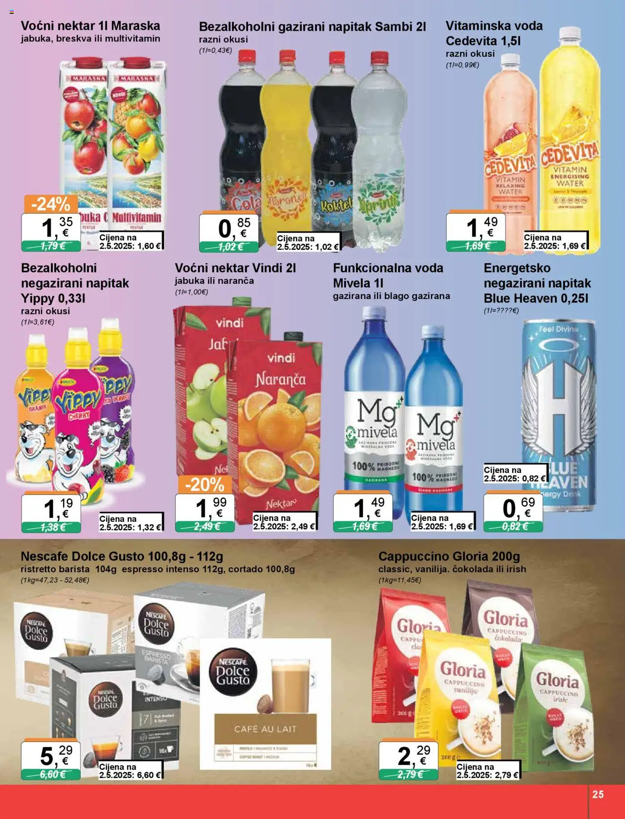 KTC katalog | vrijedi od 17.07.2025 | Stranica: 25 | Proizvodi: Nescafe, Čokolada, Cappuccino, Jabuka